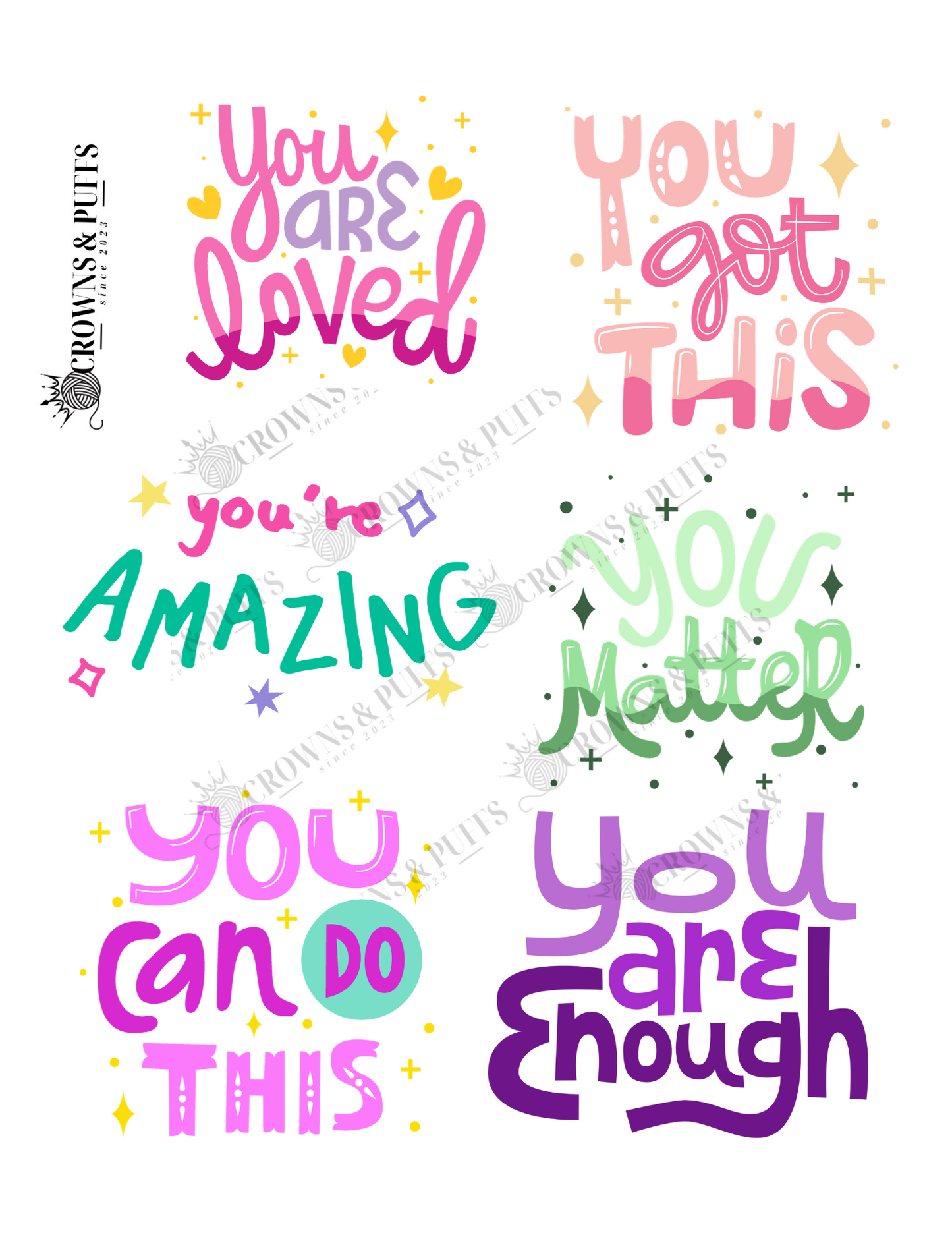 Melanin ladies jumbo sticker pack ready to ship (12-14 stickers)