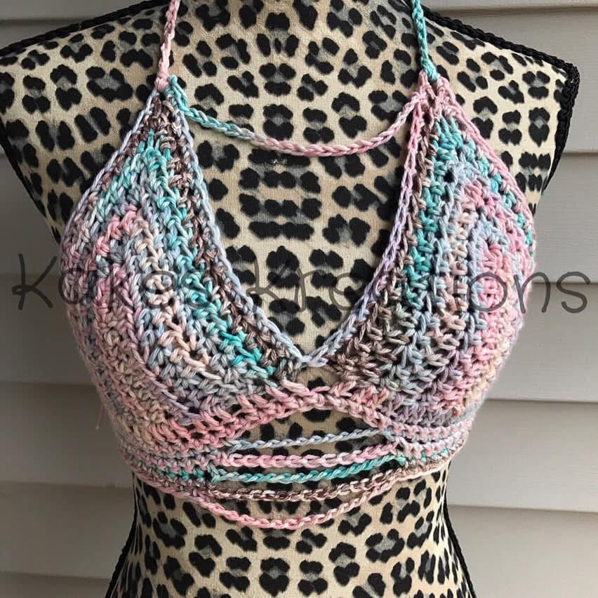 Pattern- Pearls & Chains bralette