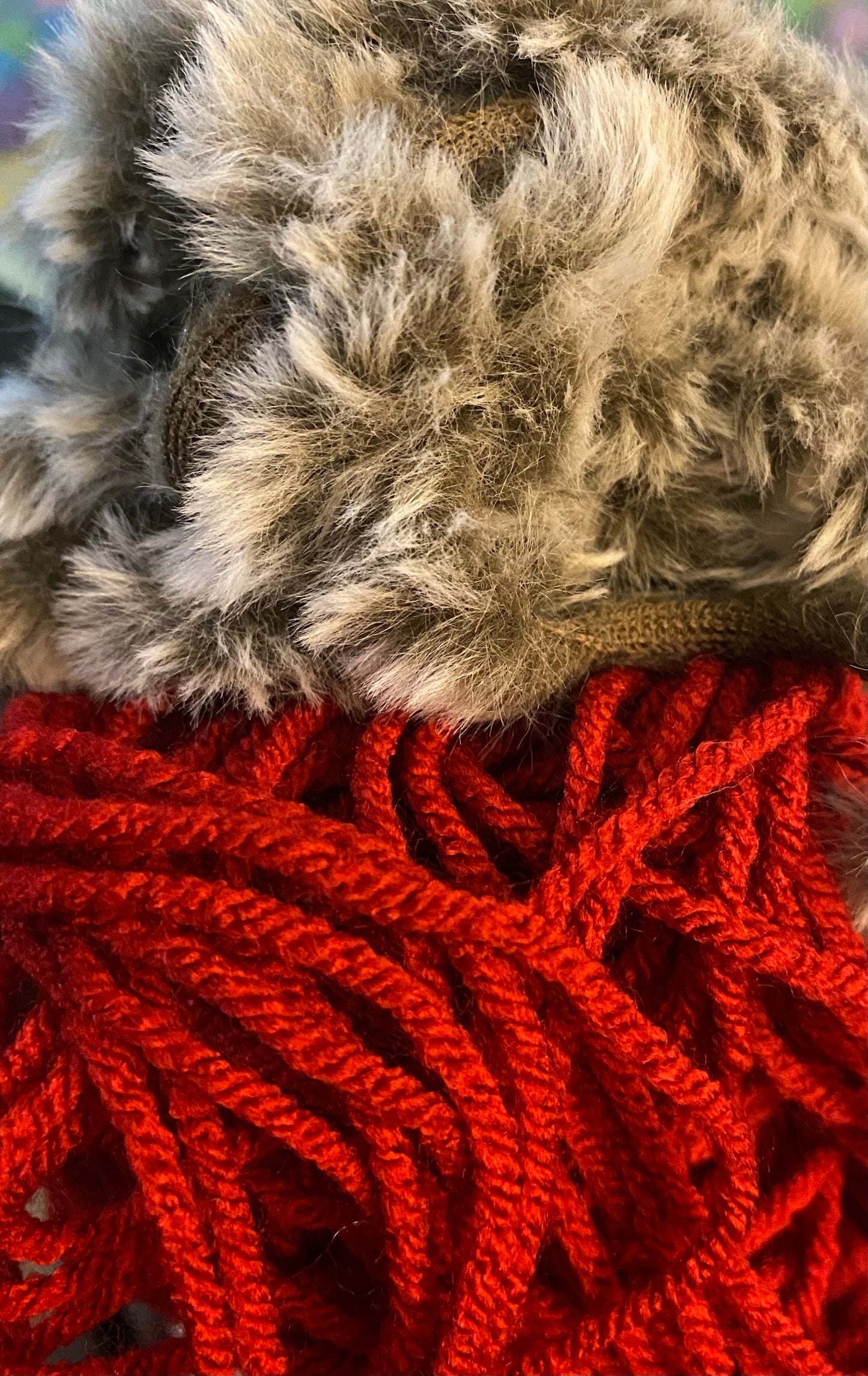 Fur trim socks
