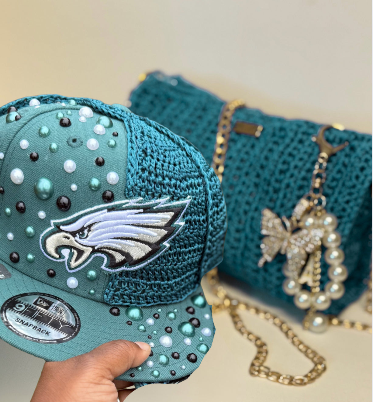 So fly Sparkle cap & crossbody Mini Bag