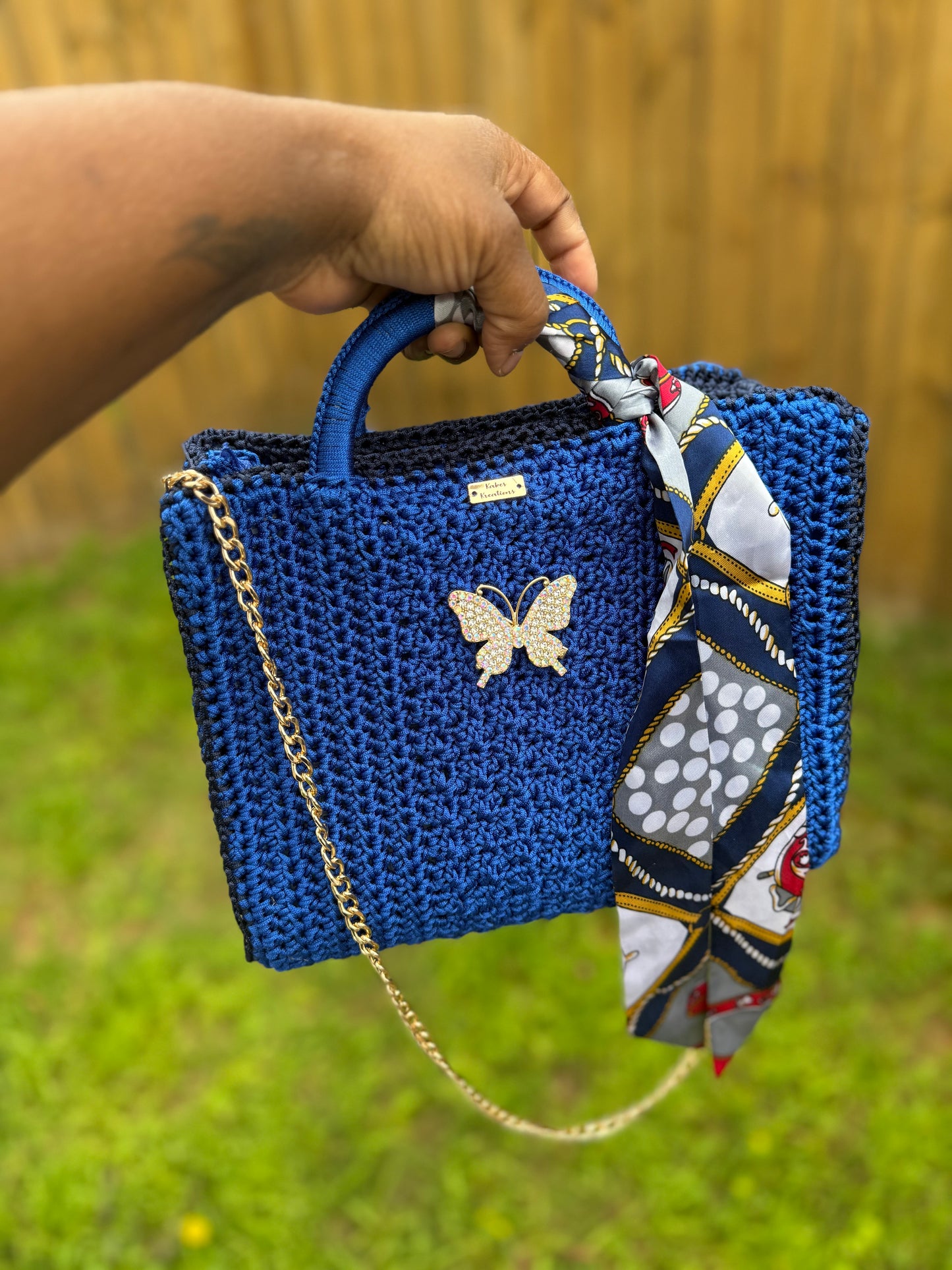 Cupcake Crochet Tote Bag