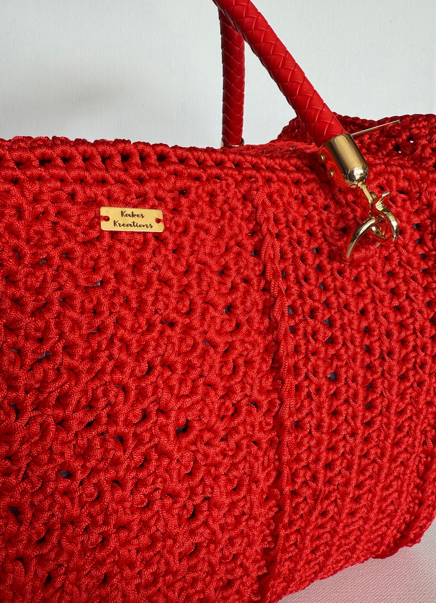 Custom Luxury Crochet Satchel Bag
