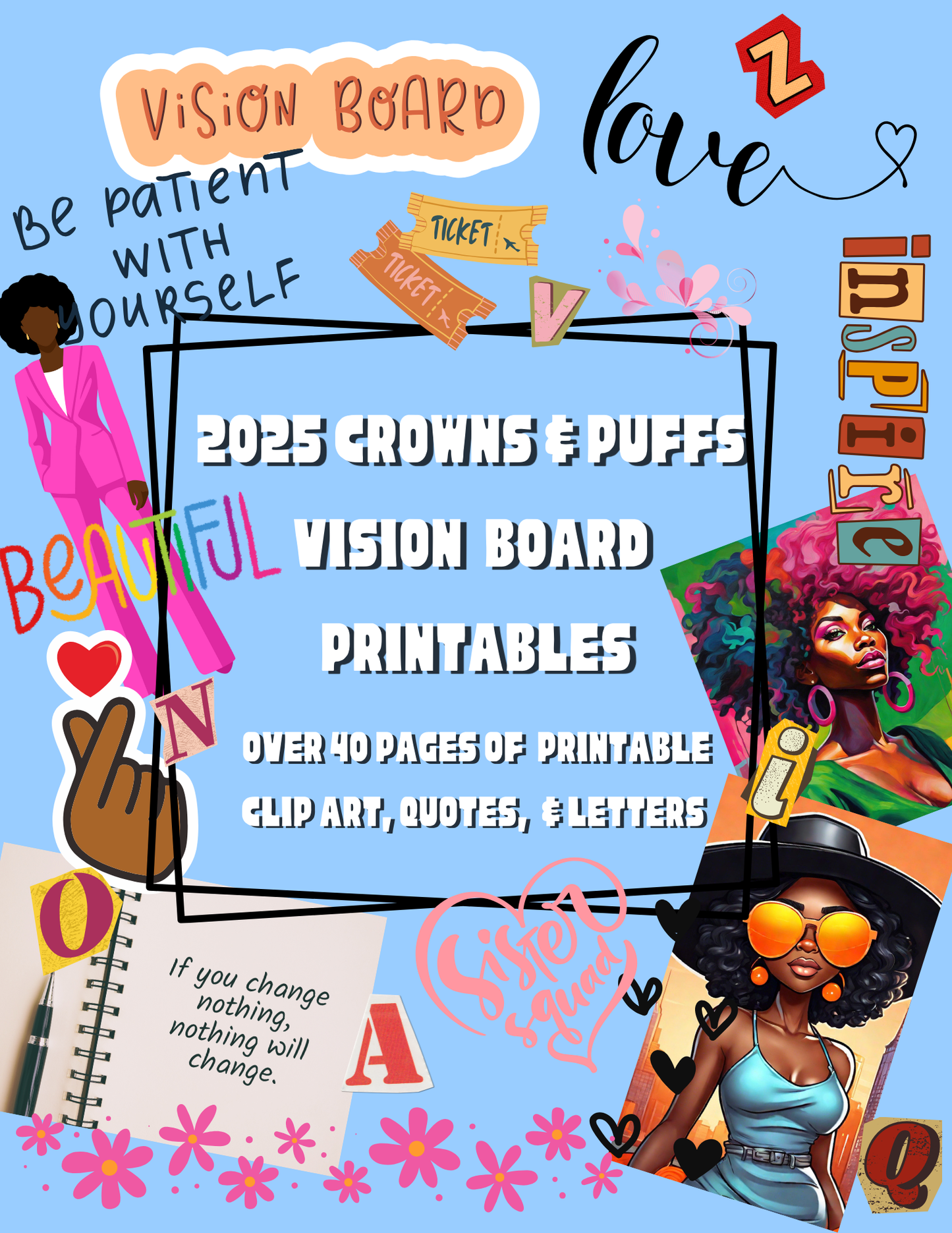 Vision Board Printable bundle