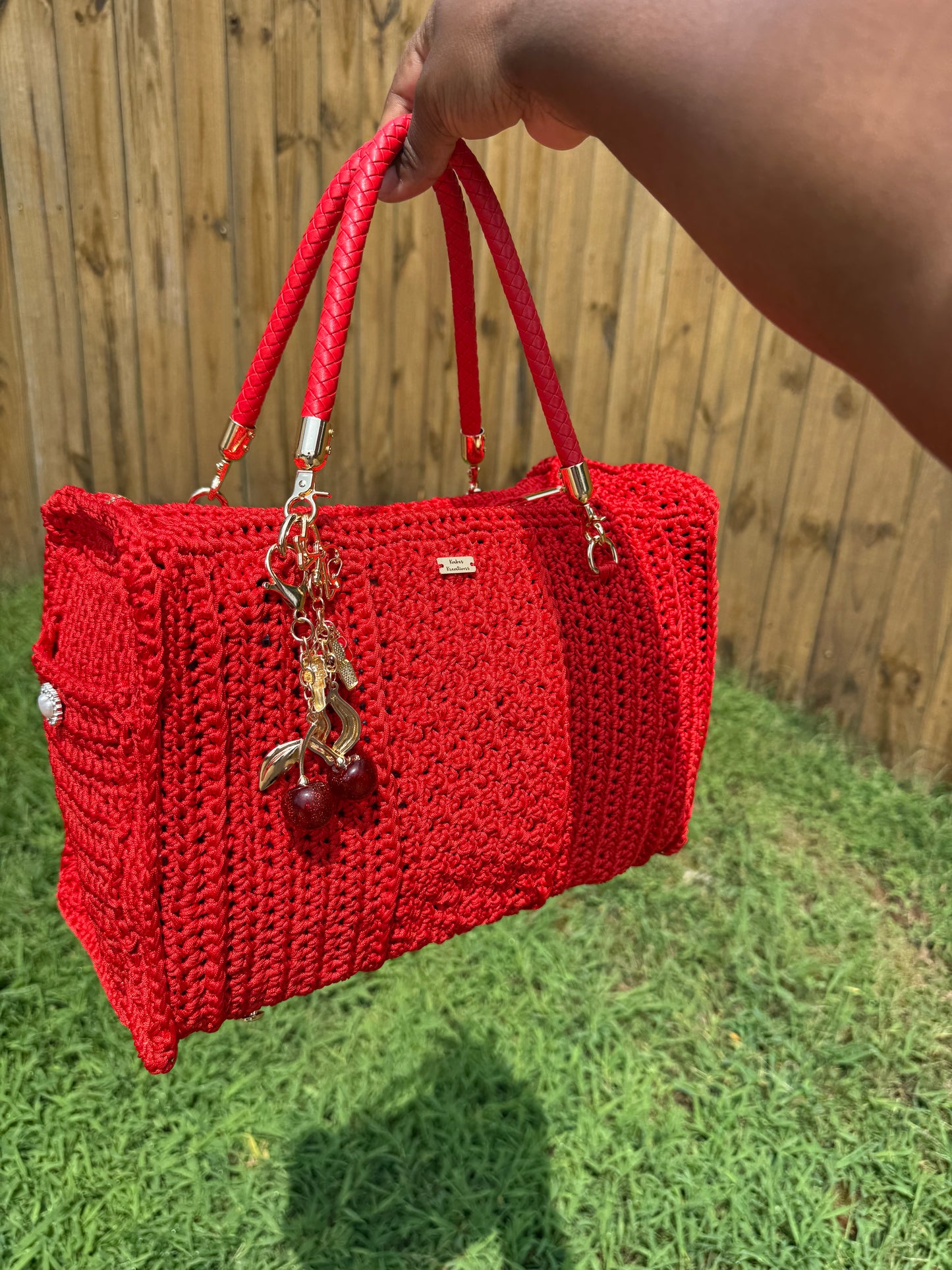 Custom Luxury Crochet Satchel Bag