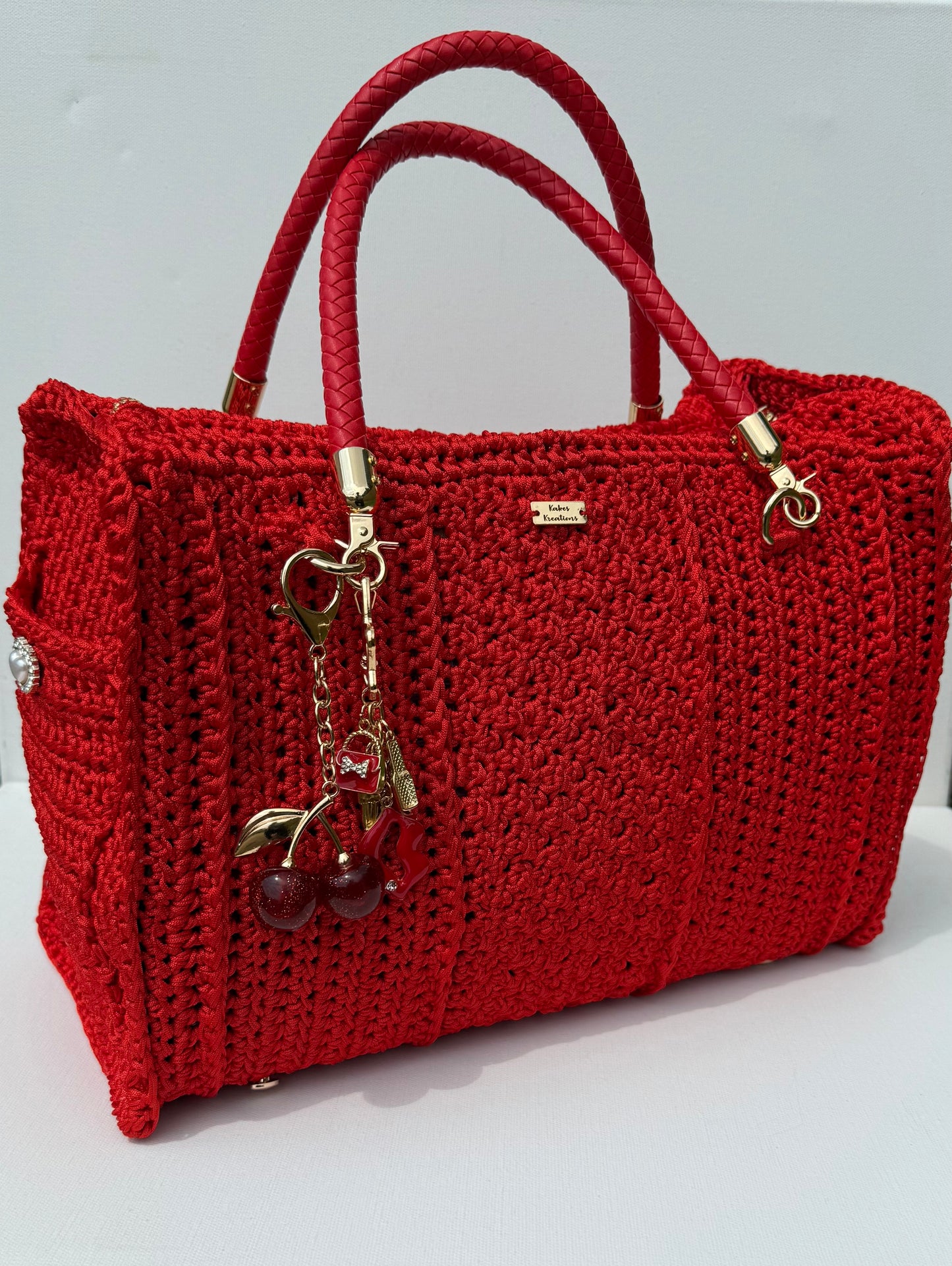 Custom Luxury Crochet Satchel Bag
