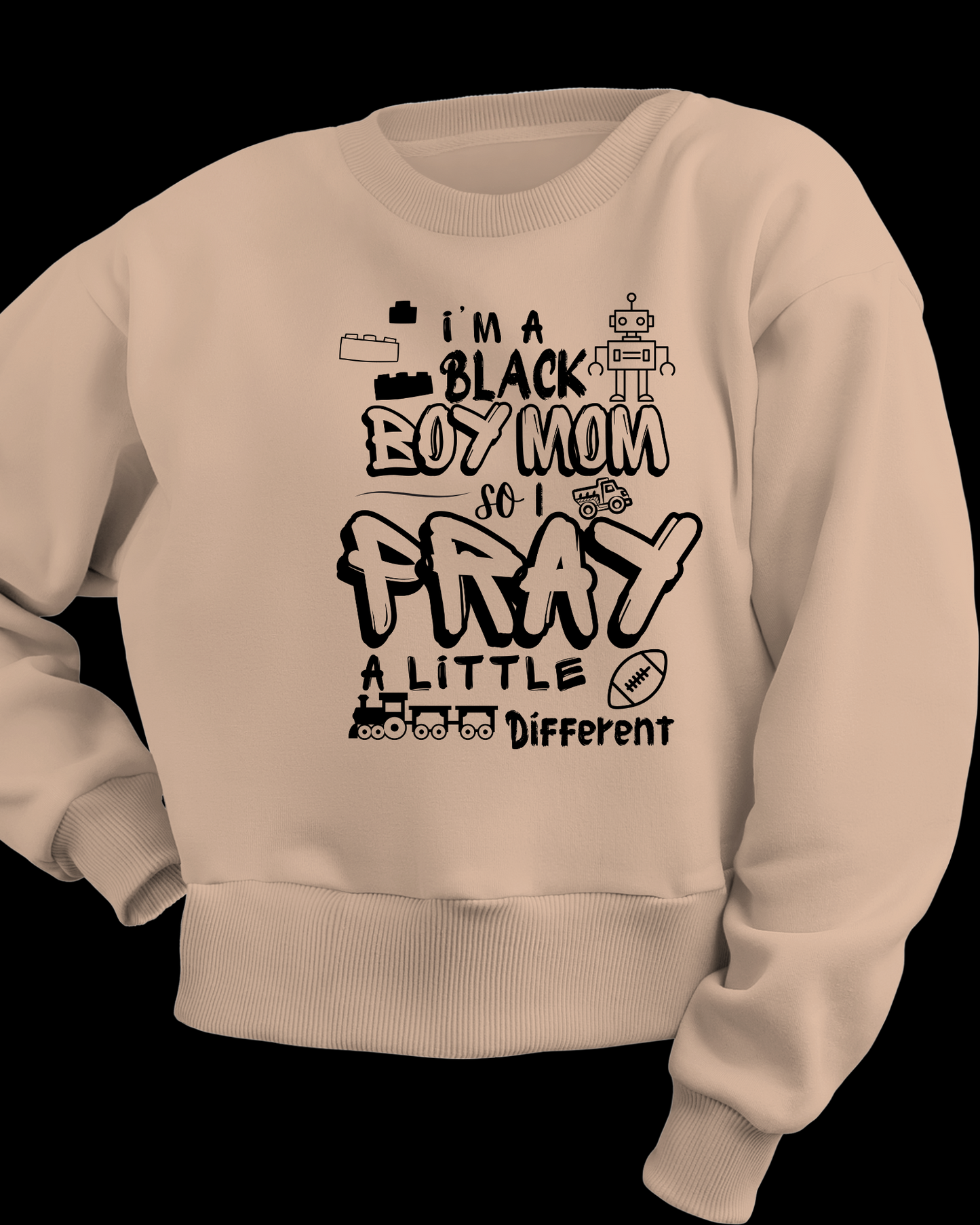 Boy mom pray sweatshirt