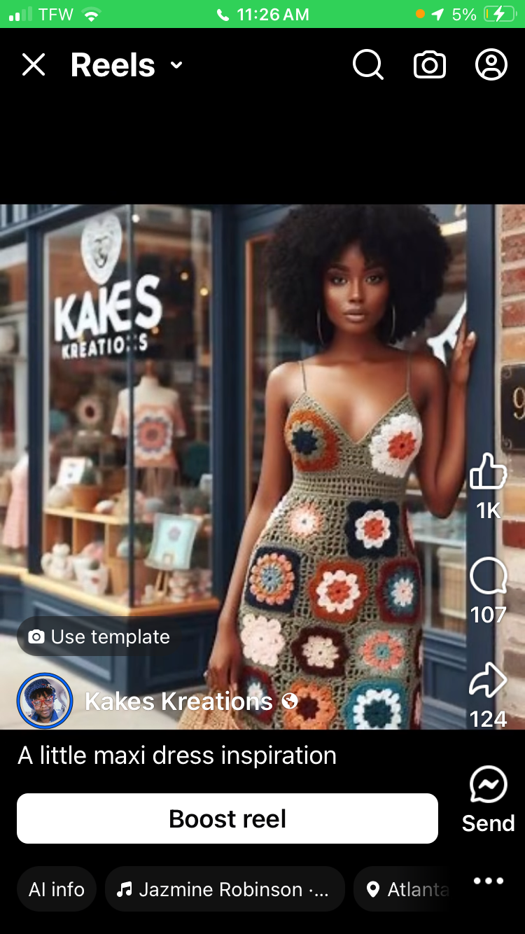 Custom granny square maxi dress (inspo pics)