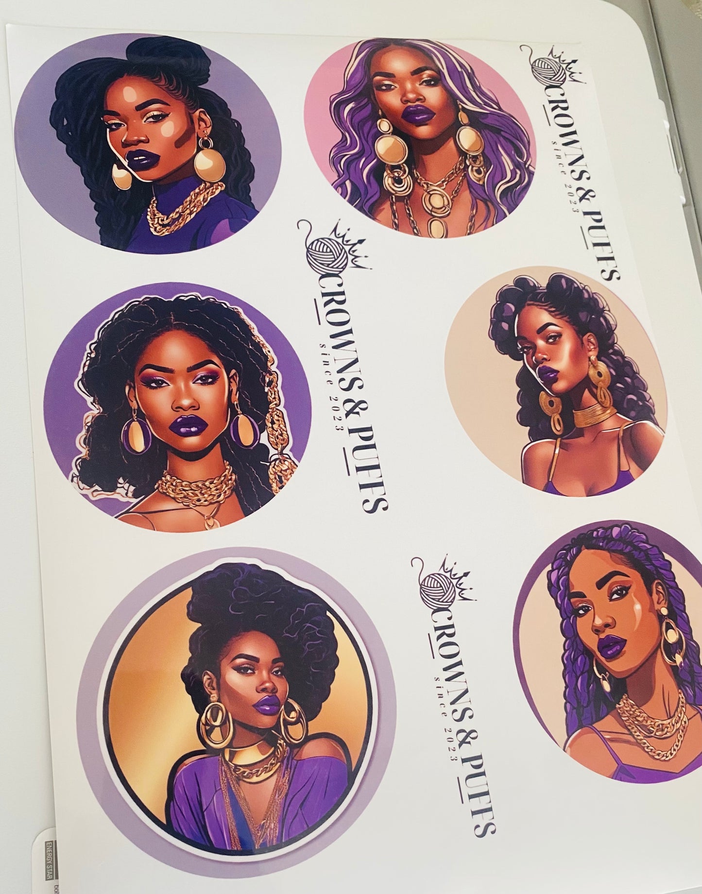 Melanin sticker packs ready to ship