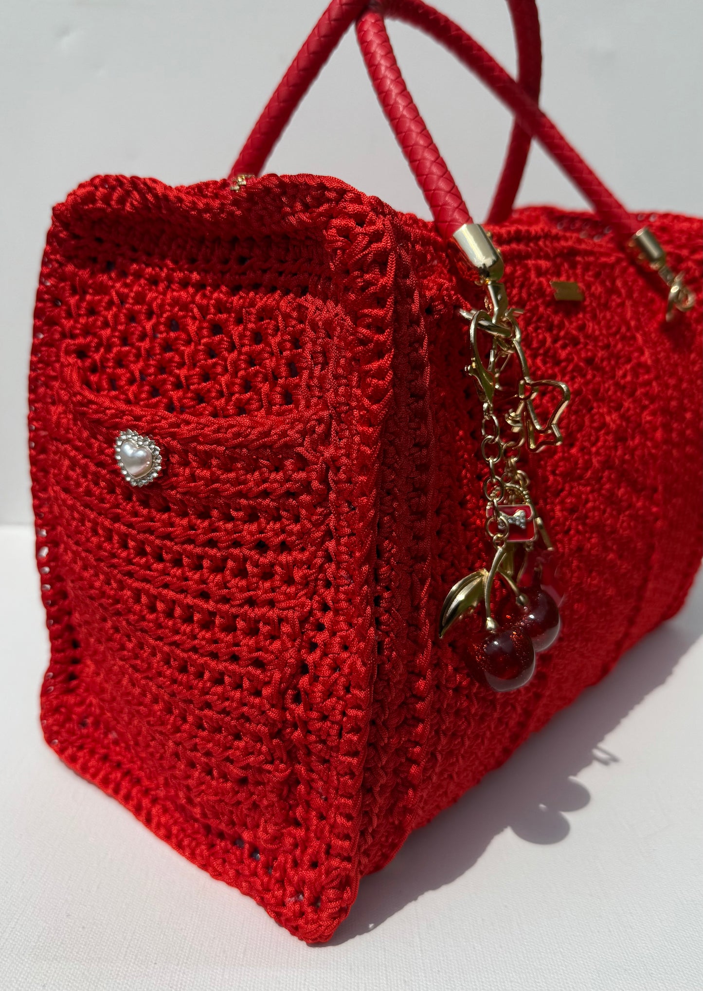 Custom Luxury Crochet Satchel Bag