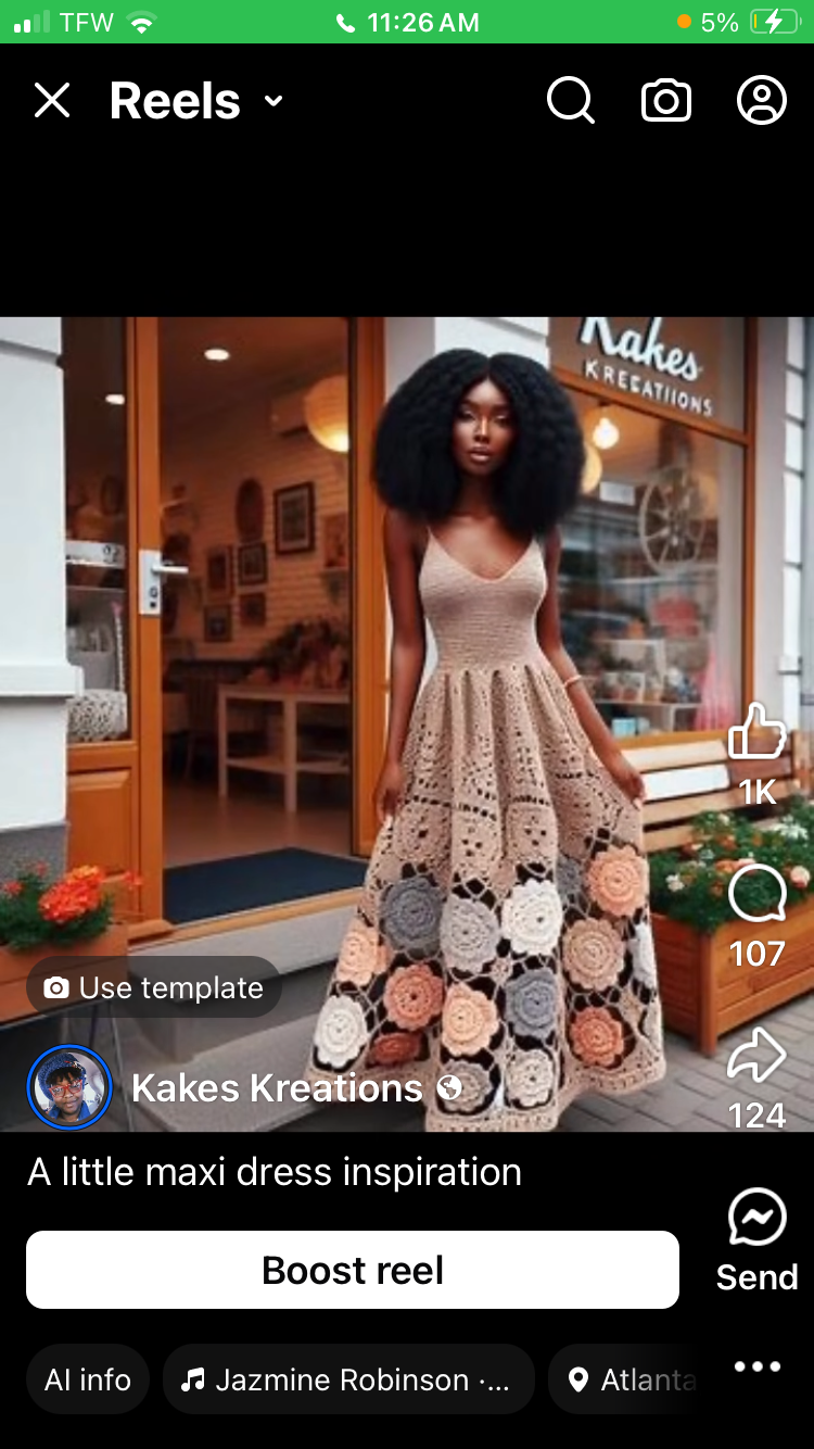 Custom granny square maxi dress (inspo pics)
