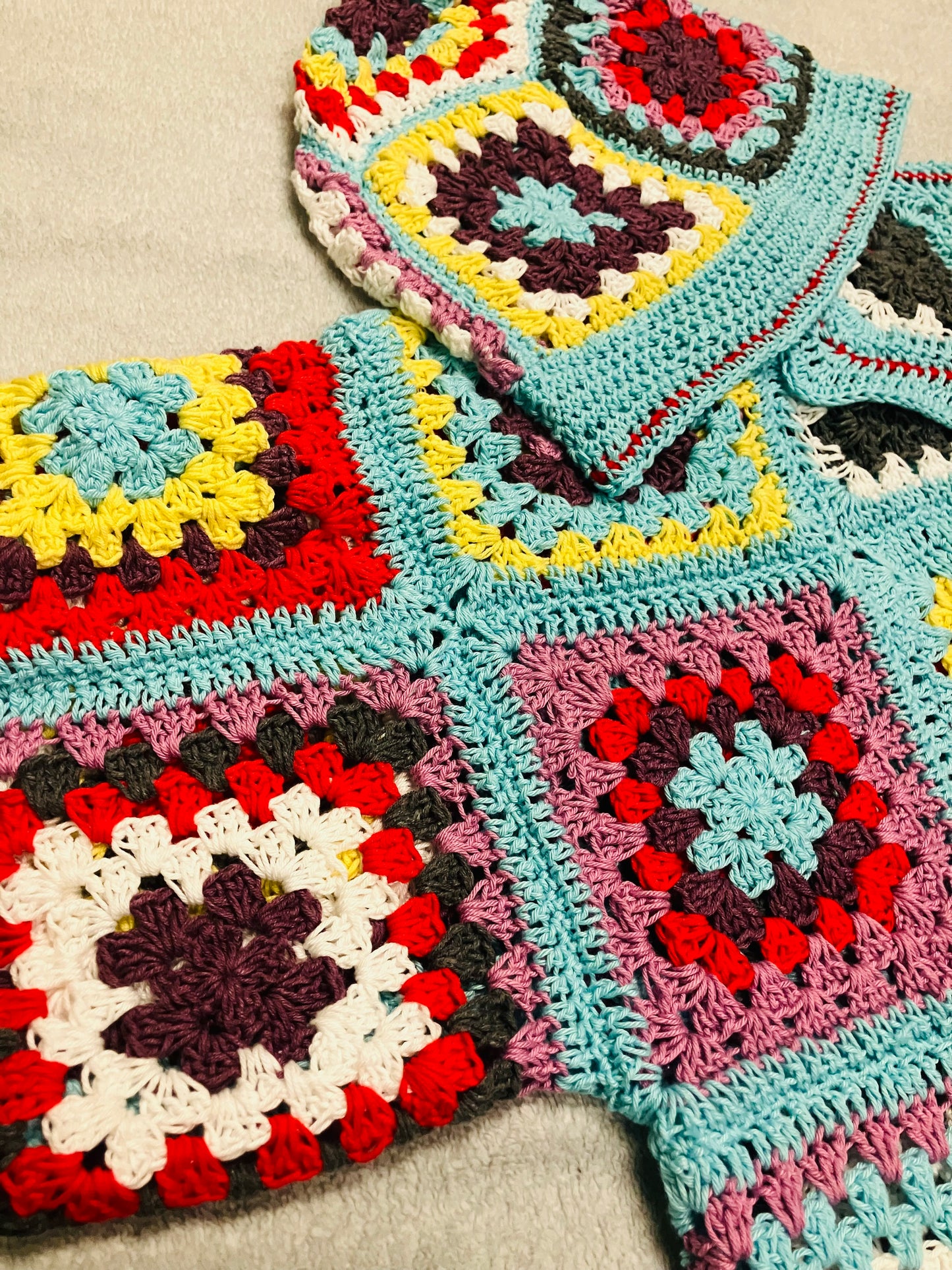 Granny square men’s shirt