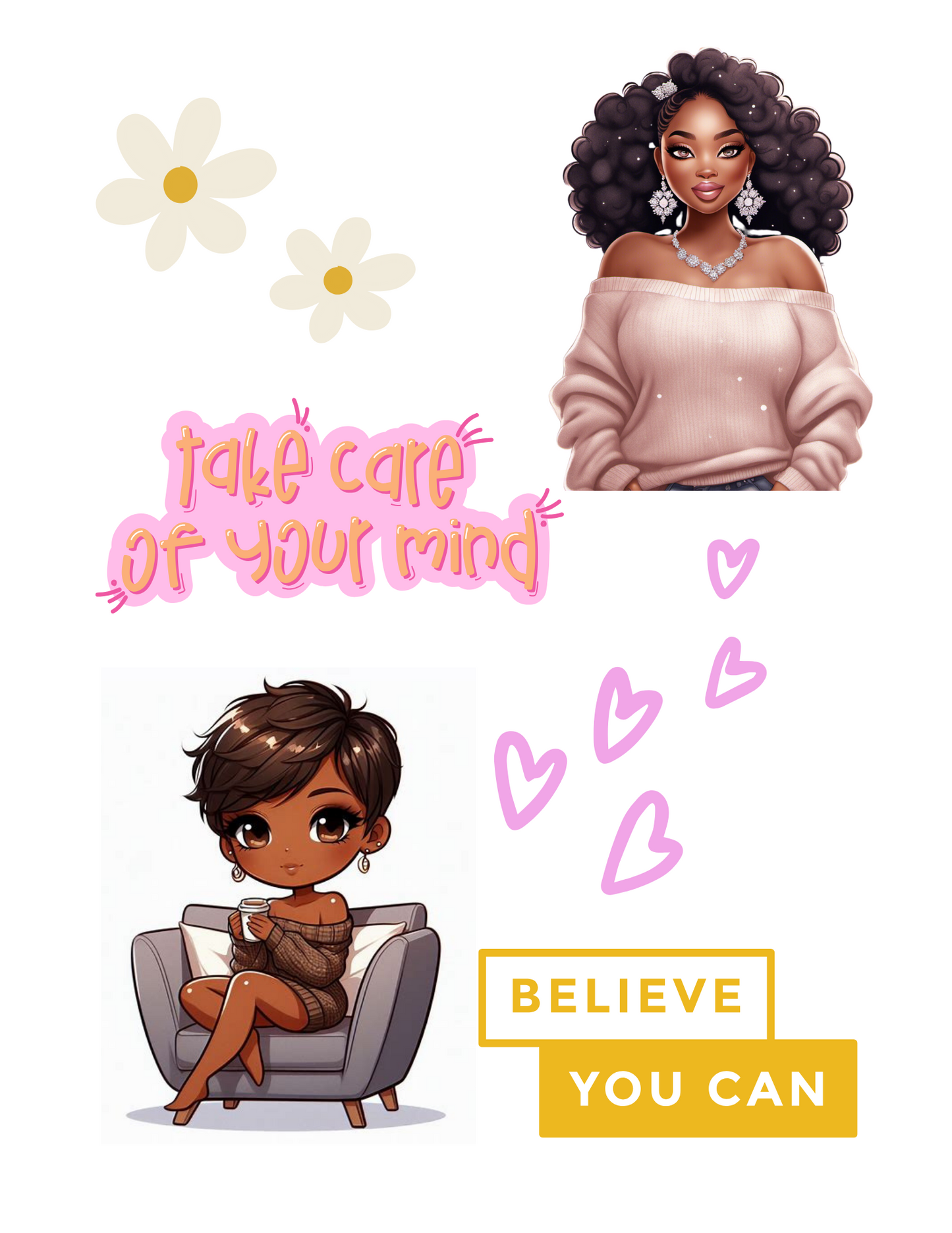 SAMPLE Vision Board Printable bundle