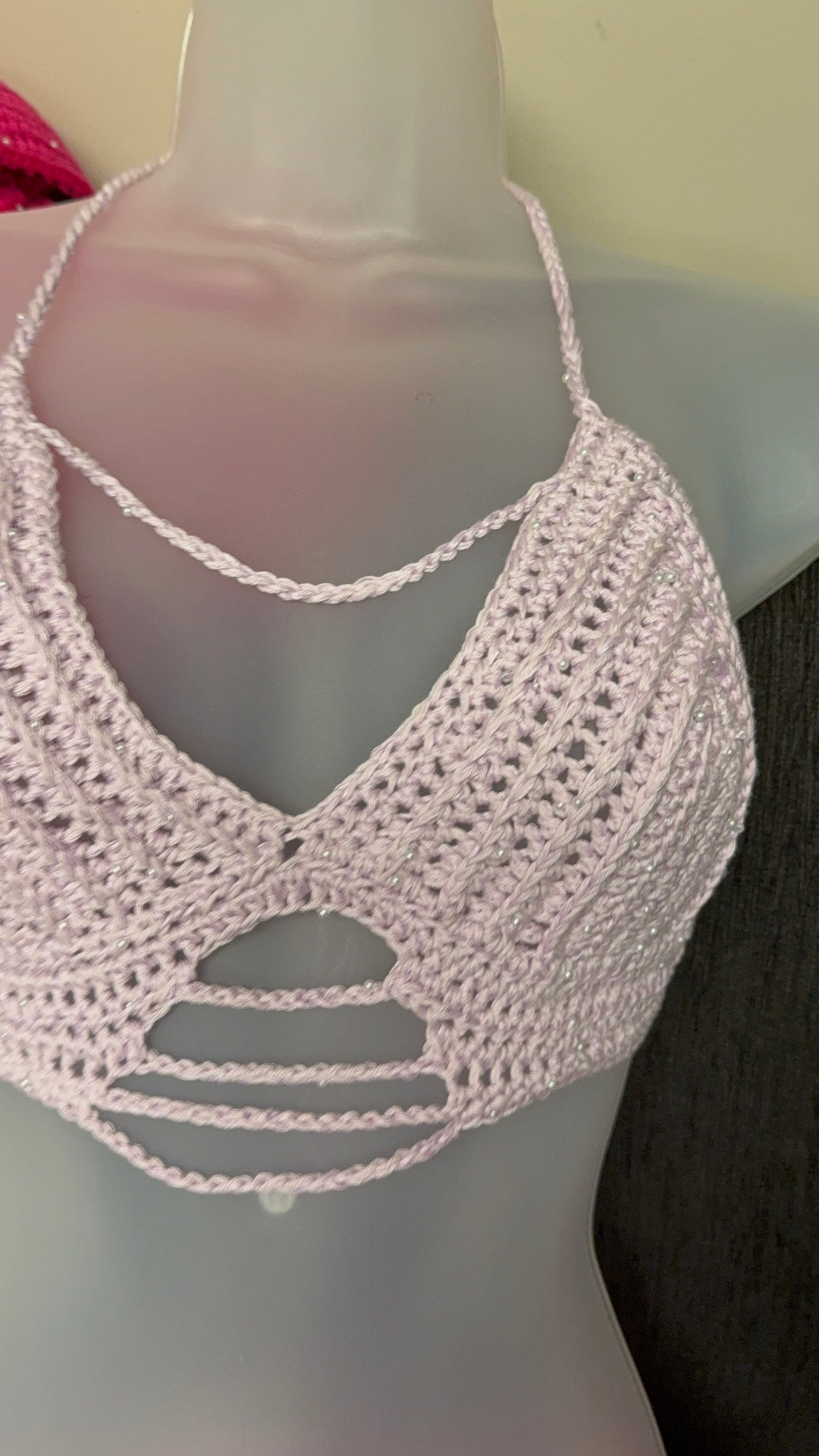 Pattern- Pearls & Chains bralette