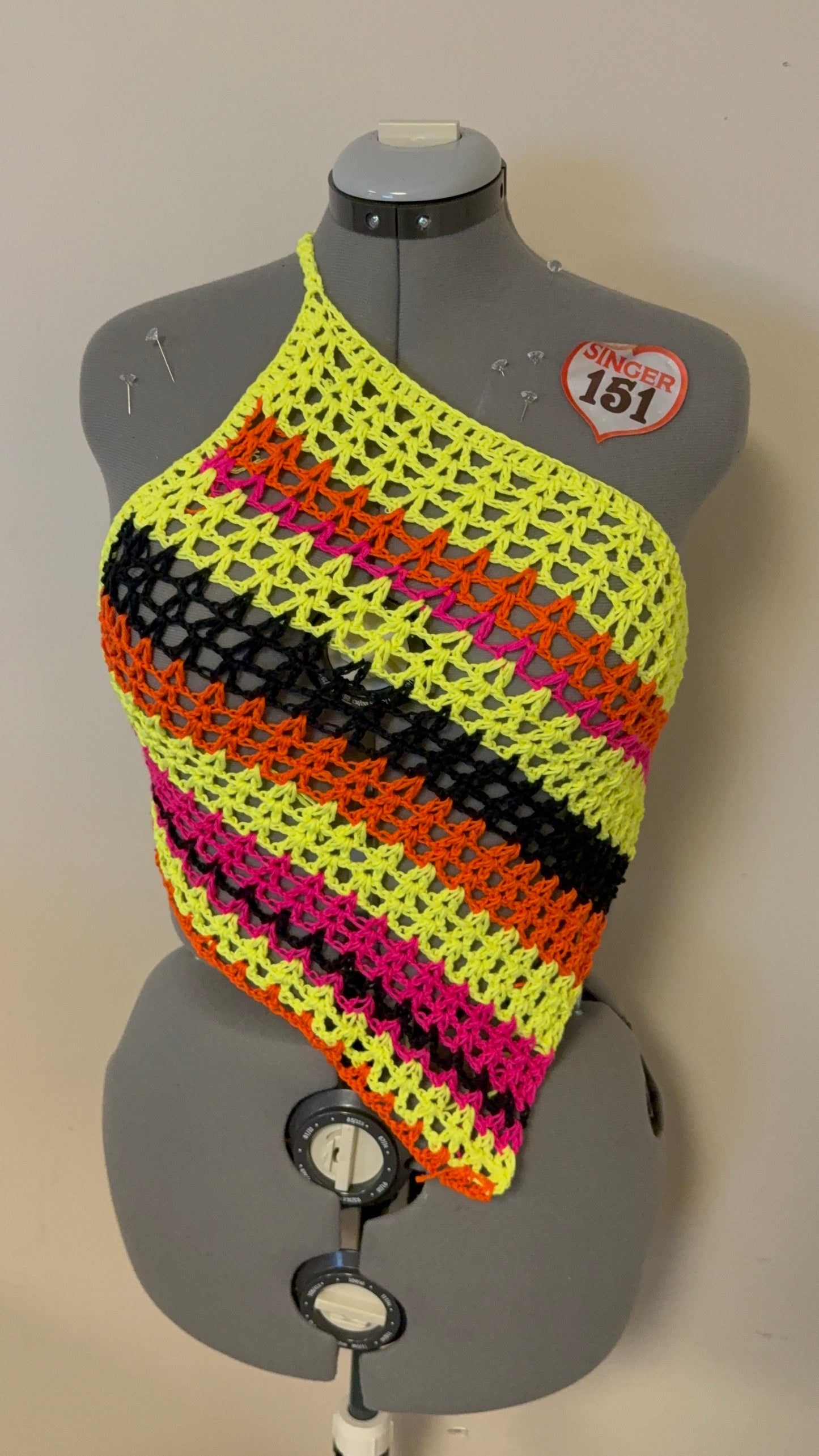 Neon pop summer halter