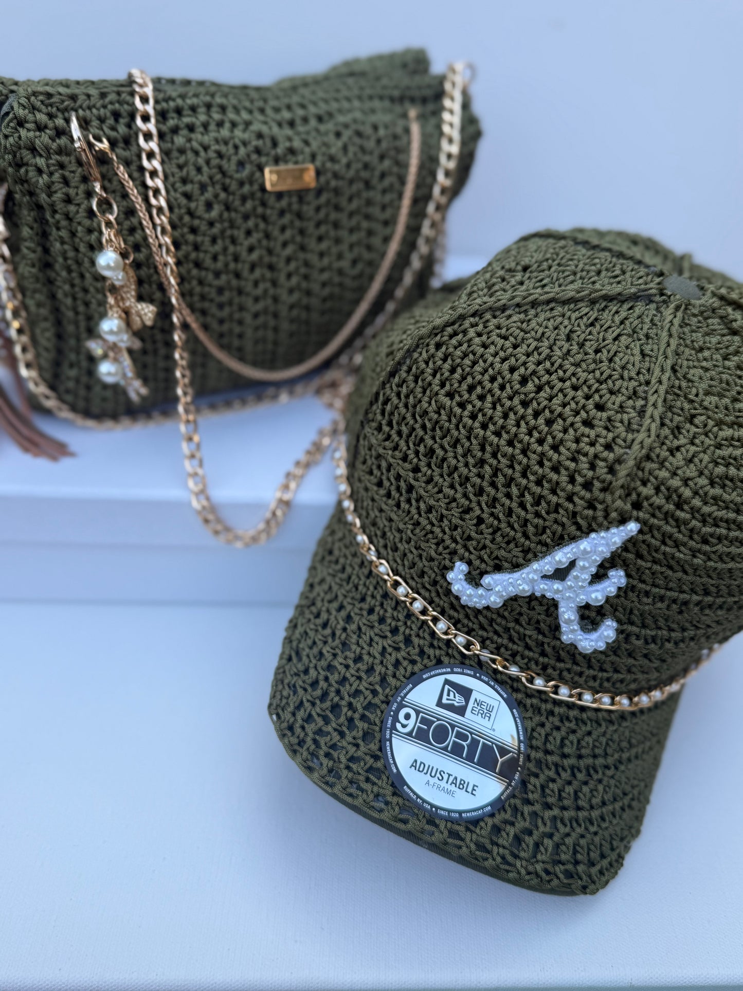 Pearl cap & Mini Crossbody Bag