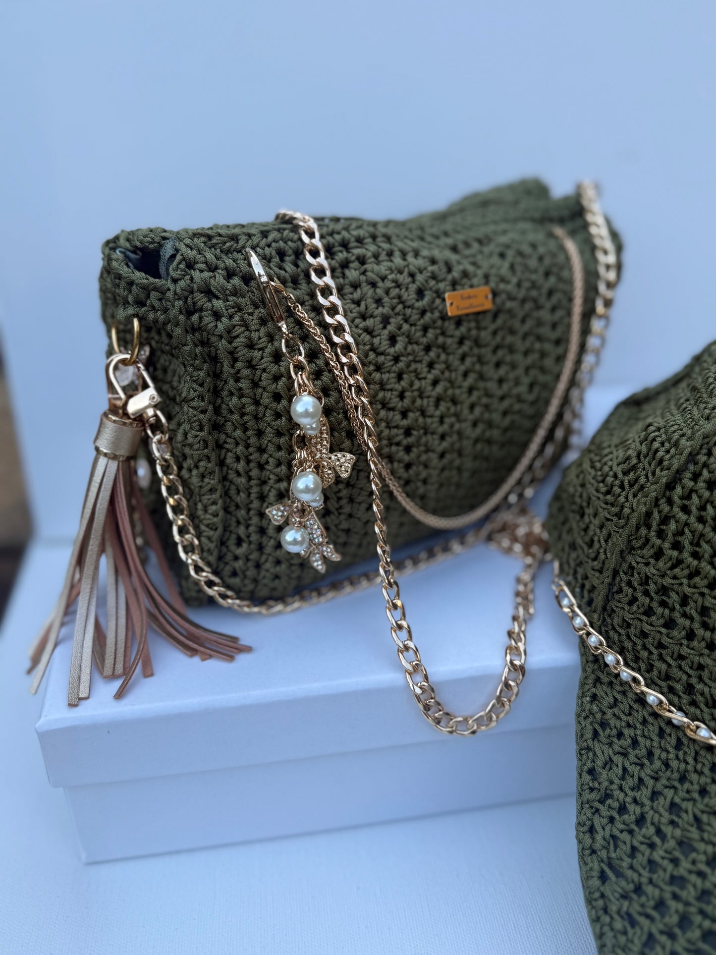 Pearl cap & Cupcake Mini Tote Bag