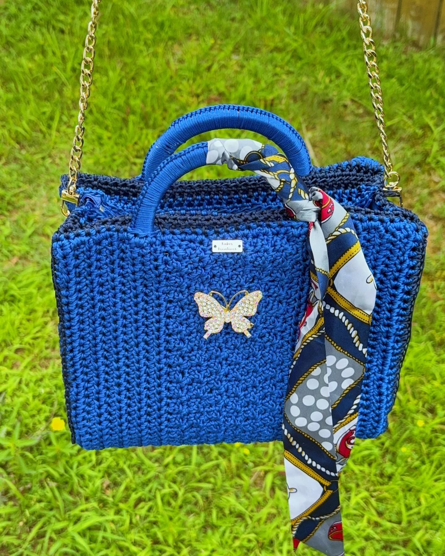 Cupcake Crochet Tote Bag