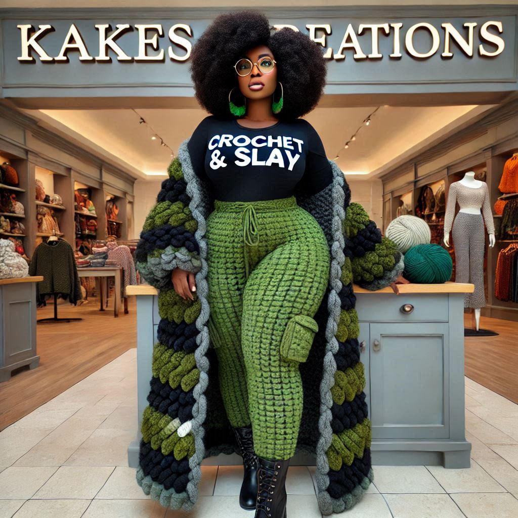 Preorder- Crochet & Slay set, Chunky knit sweater & joggers (inspo pic)