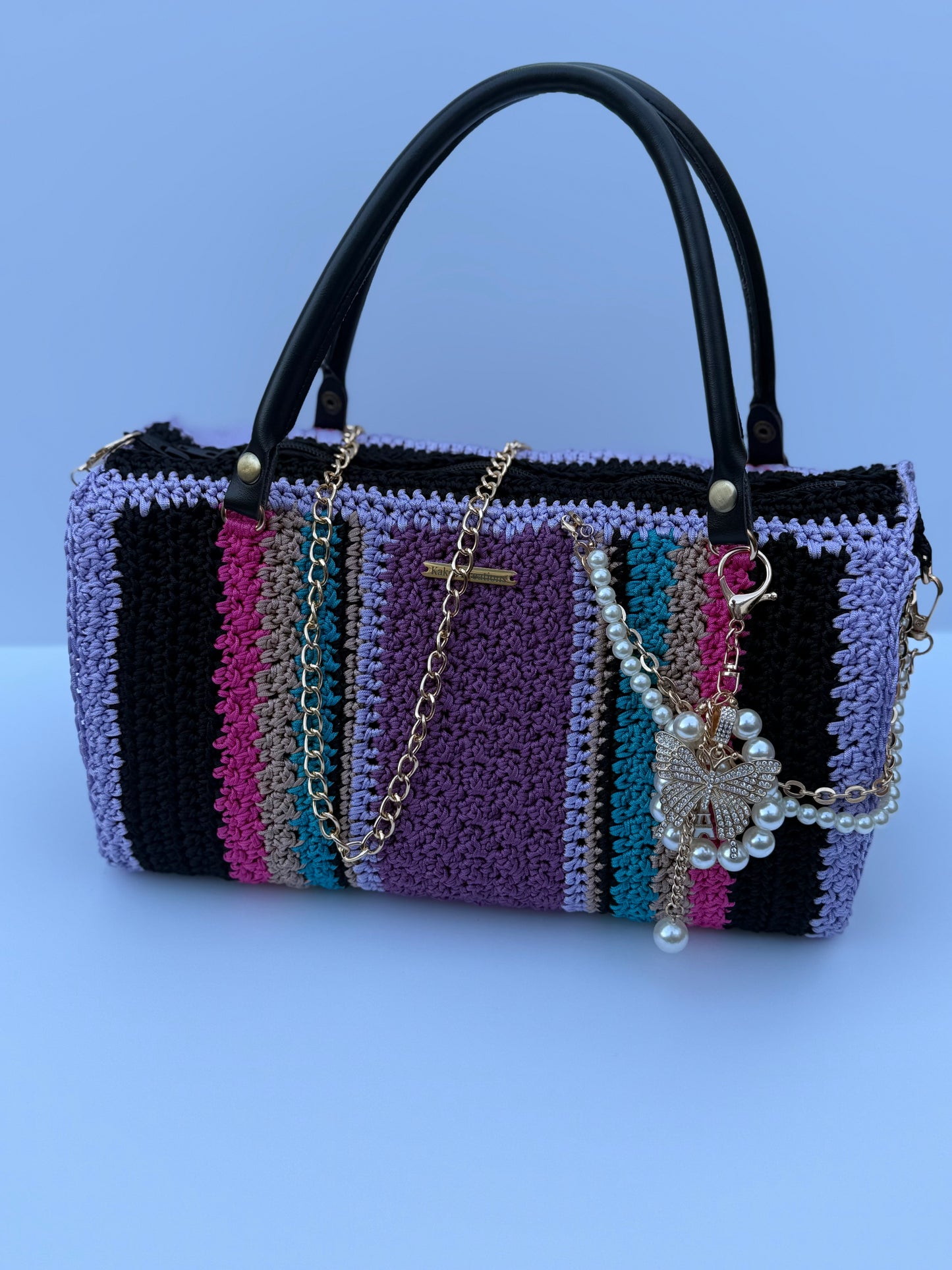Luxury Crochet Duffle Bag