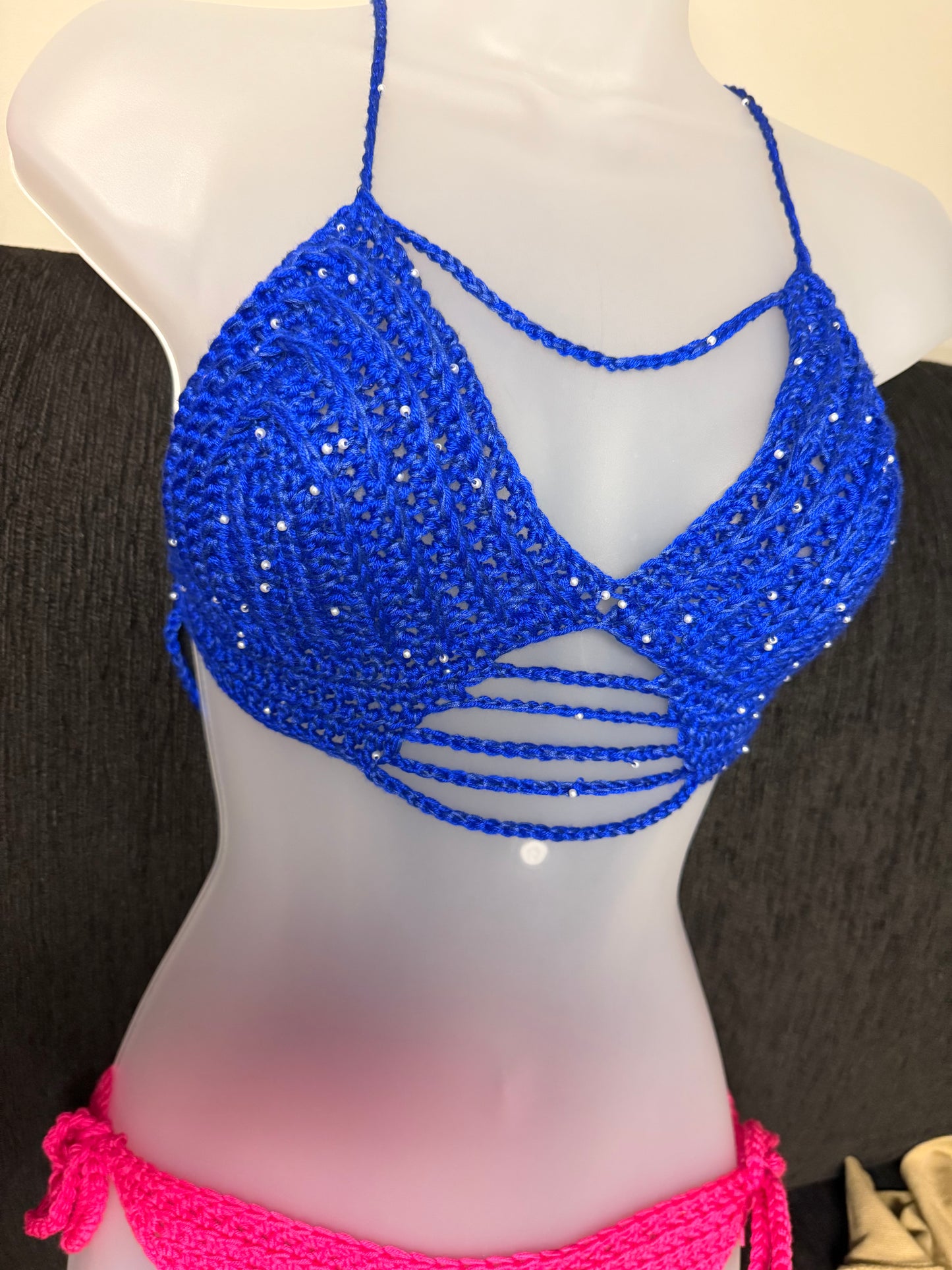 Pattern- Pearls & Chains bralette