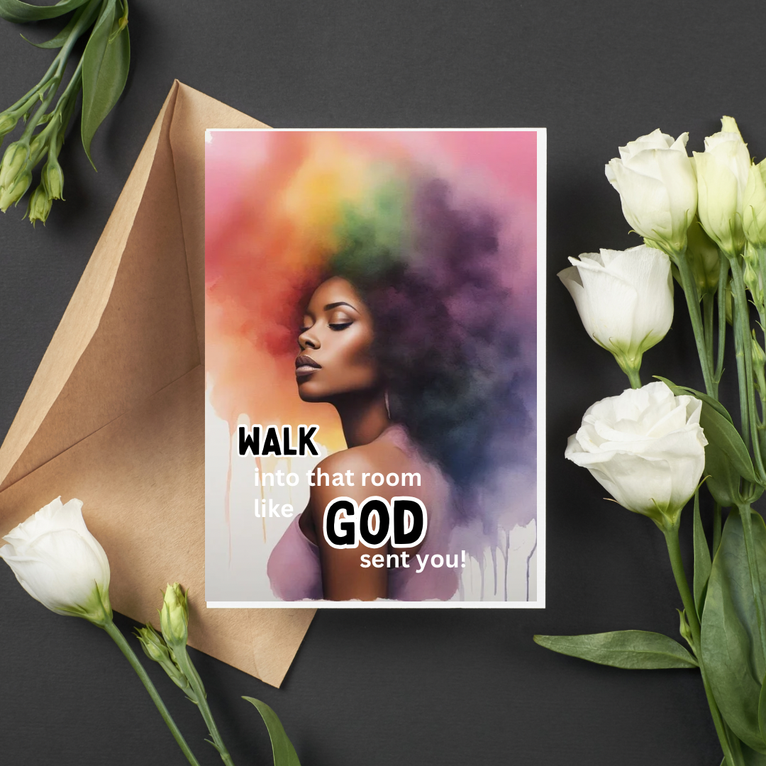 Sista Vibes Melanin greeting cards (blank)- individual
