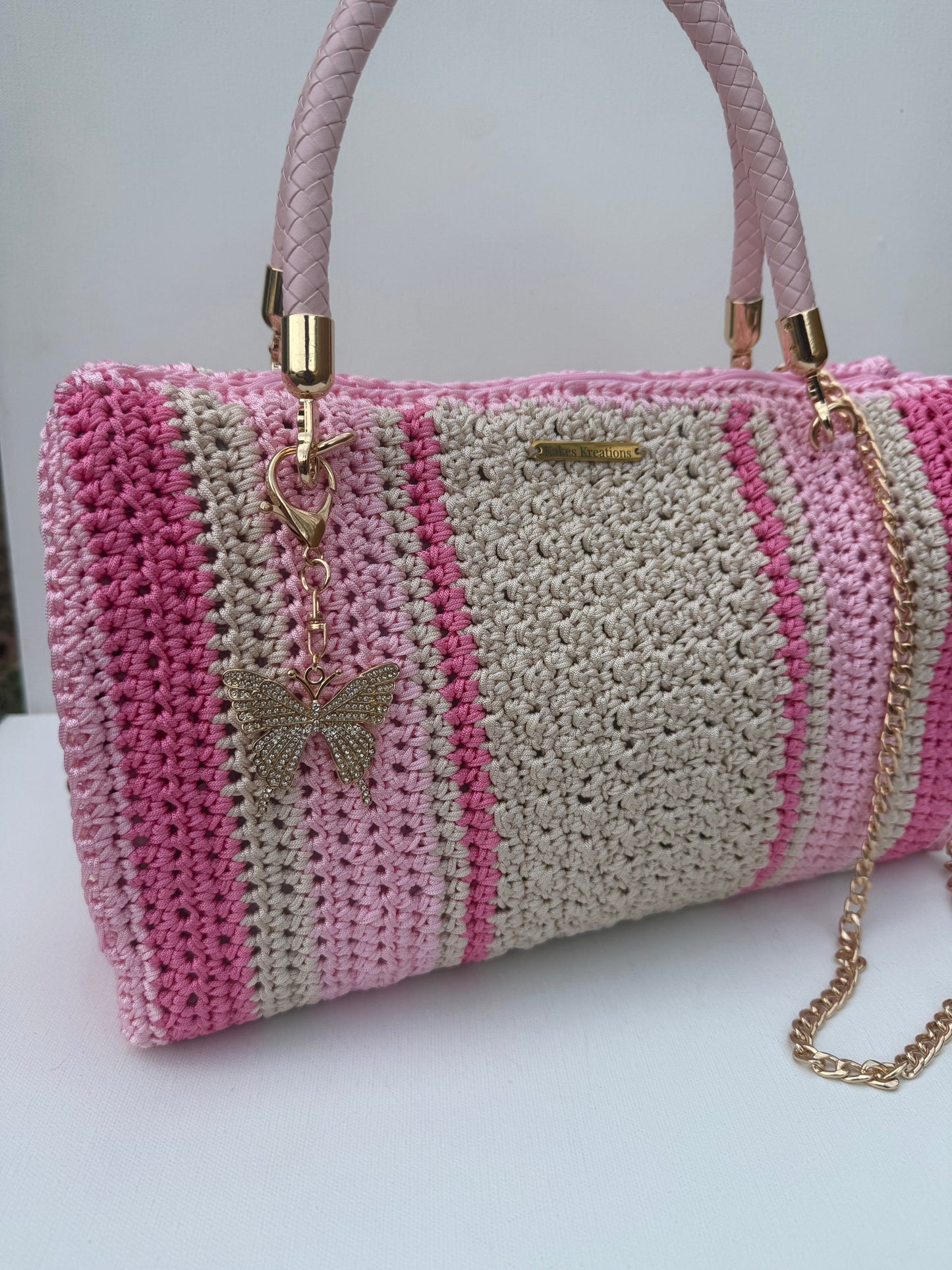 Ombré Crochet Tote Bag
