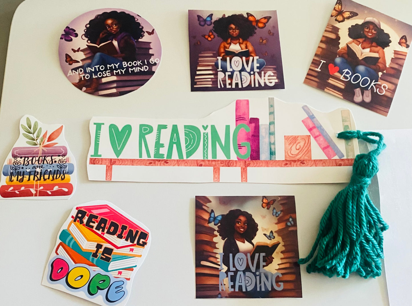 Reading is dope Melanin sticker packs