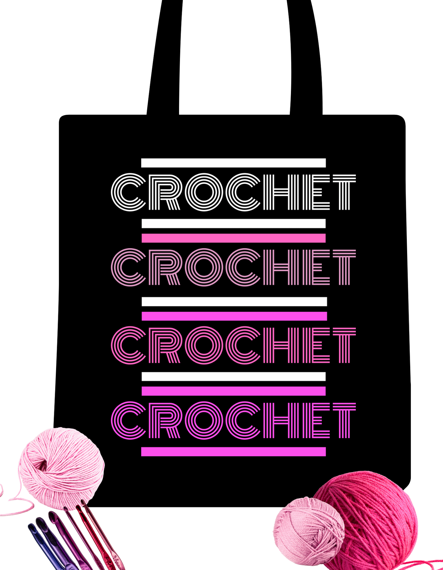 CROCHET Tee & Tote bundle- PINK