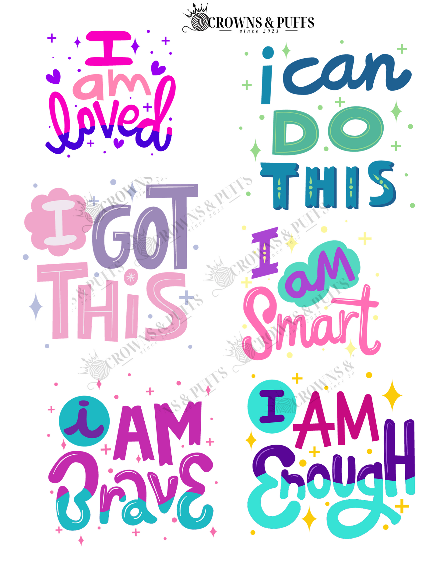 Melanin ladies jumbo sticker pack ready to ship (12-14 stickers)