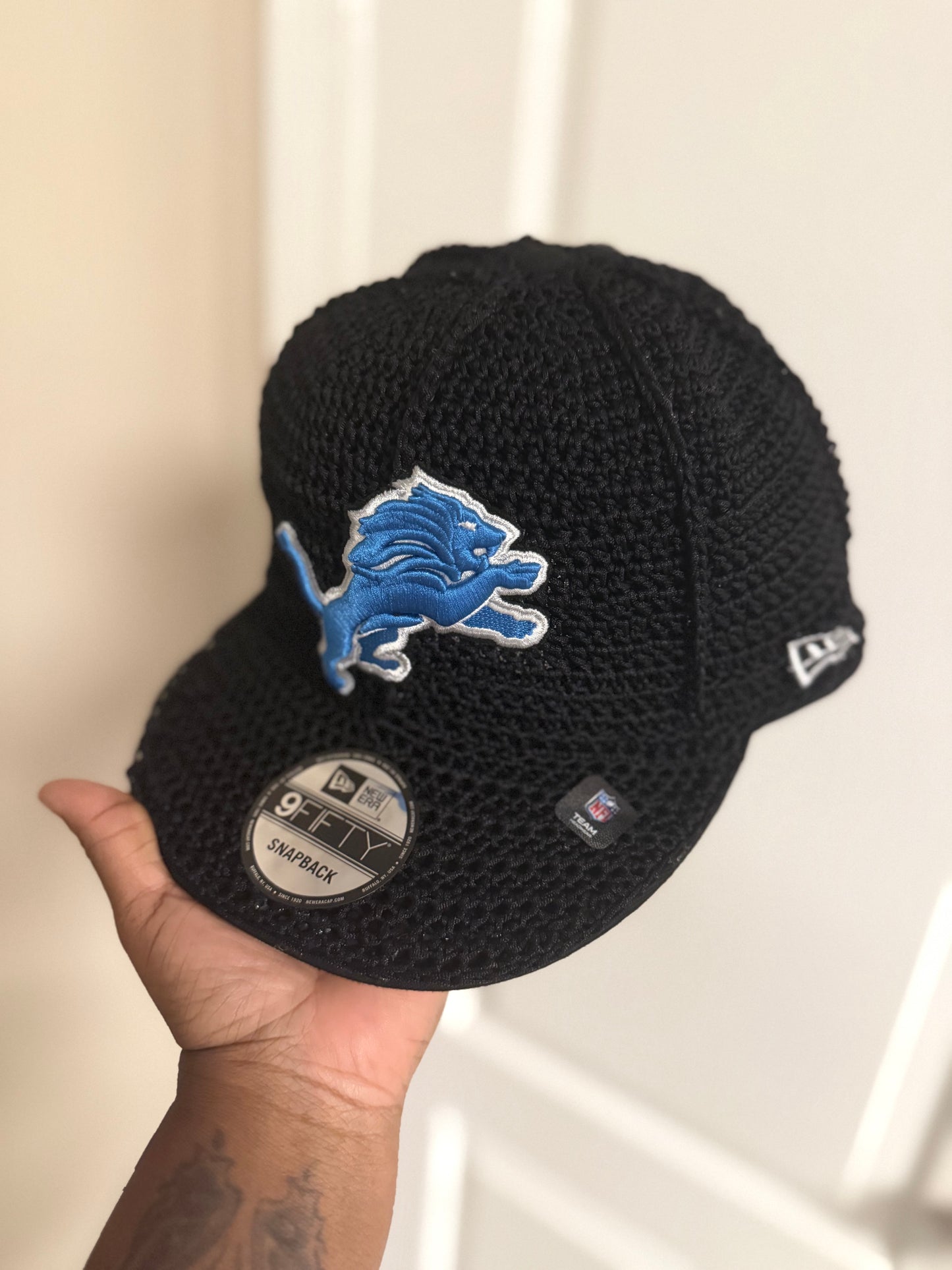 Custom crochet team hats