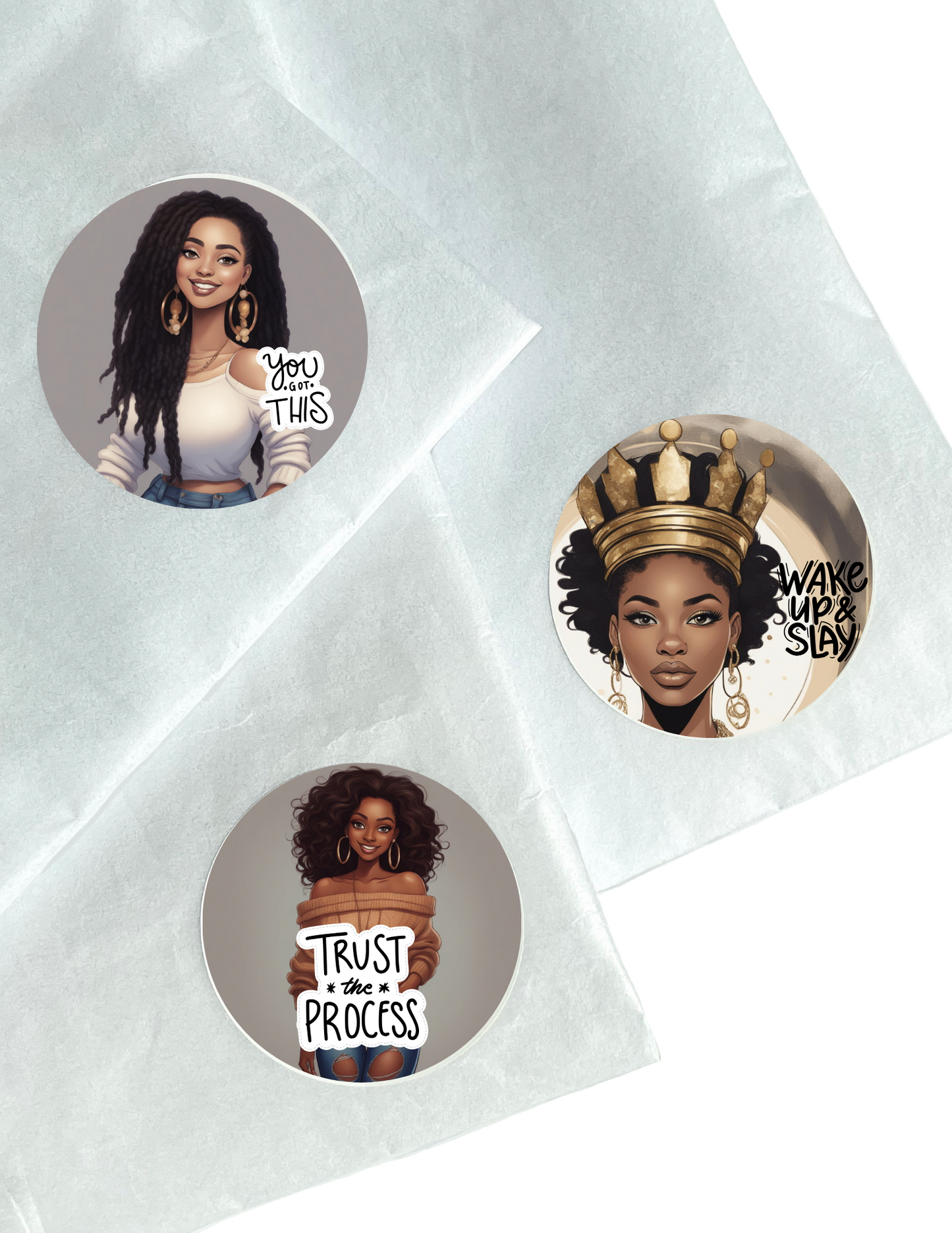 Melanin inspo stickers