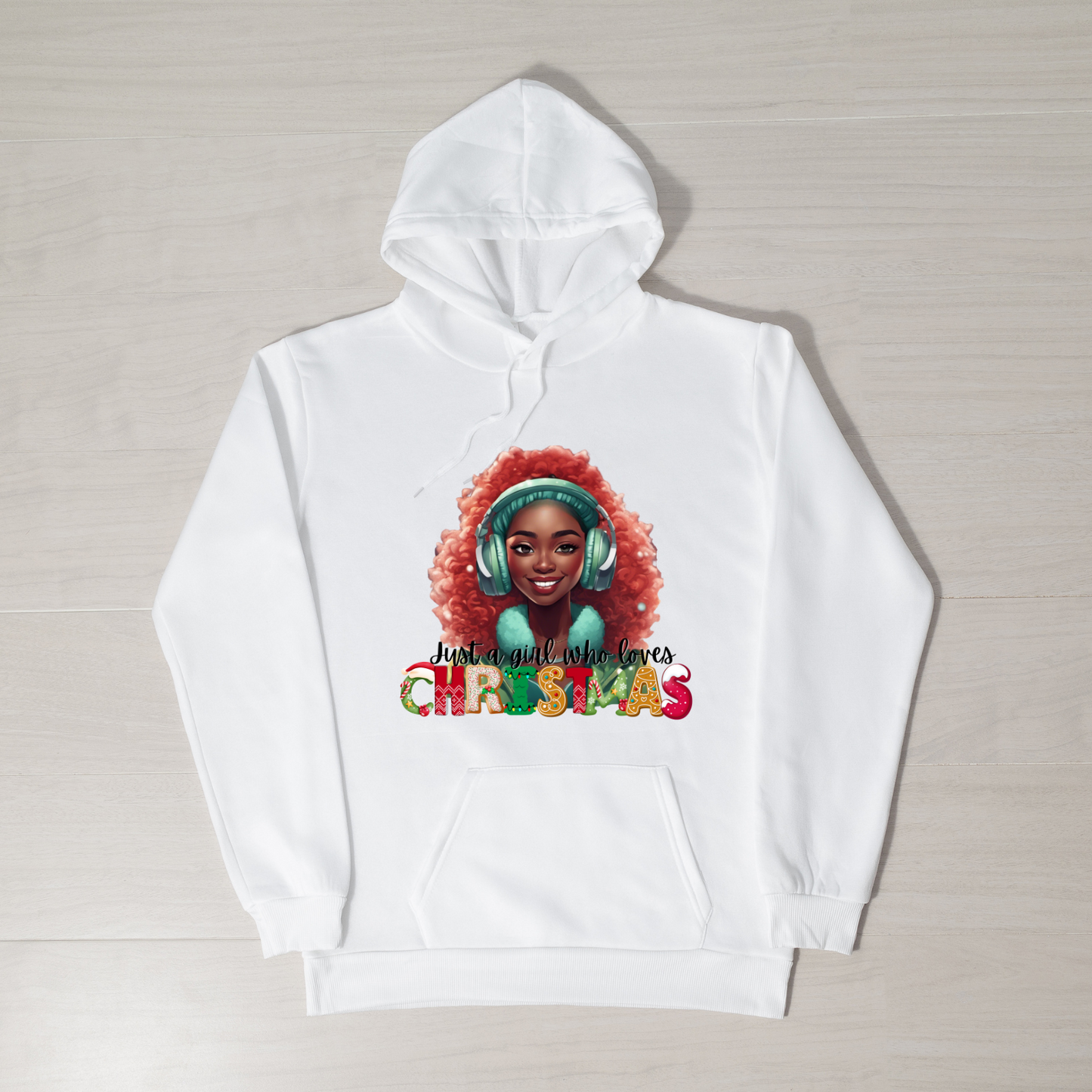 Just a girl melanin holiday sweatshirt or hoodie