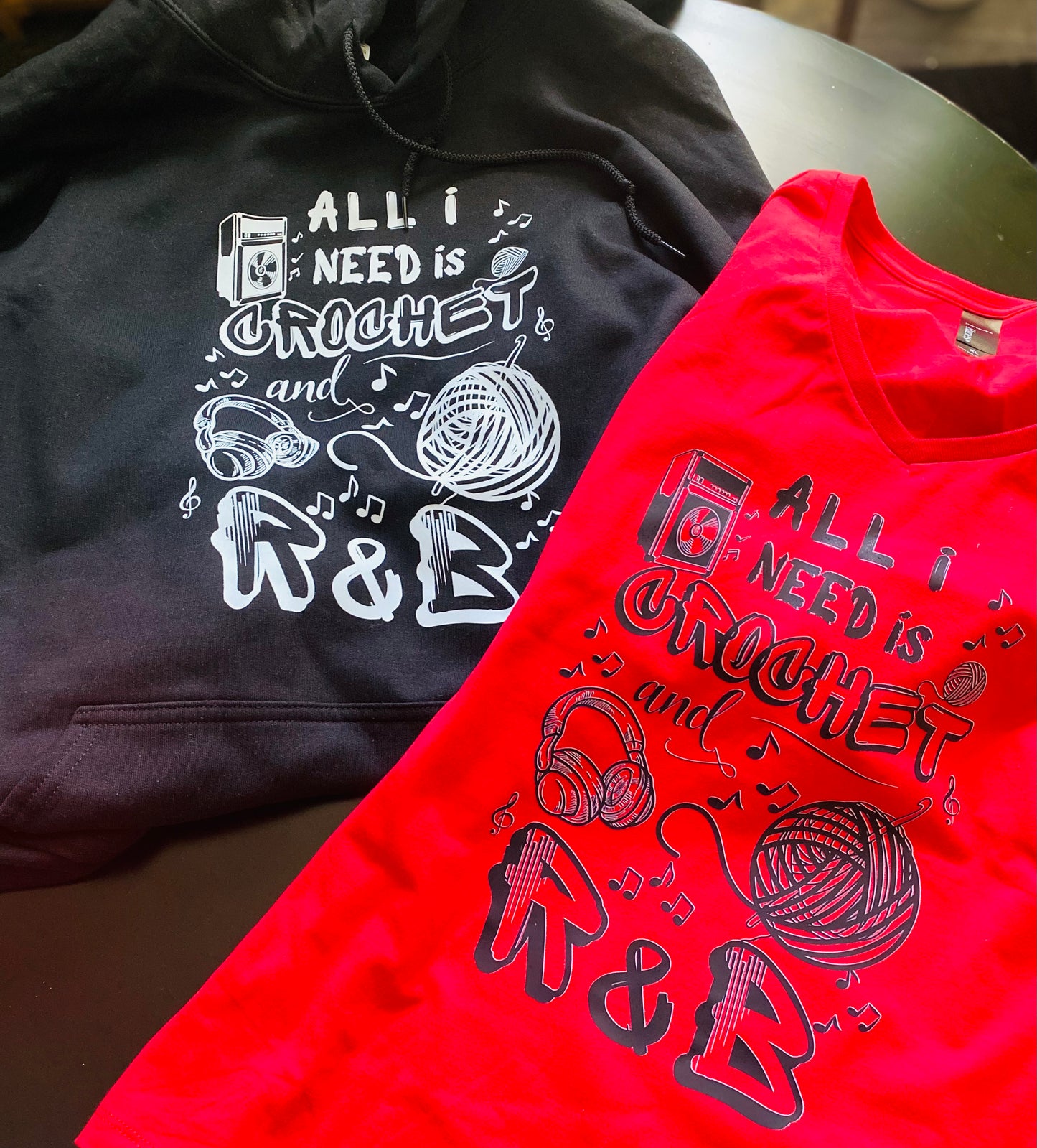 All I need is crochet & R&B tshirt