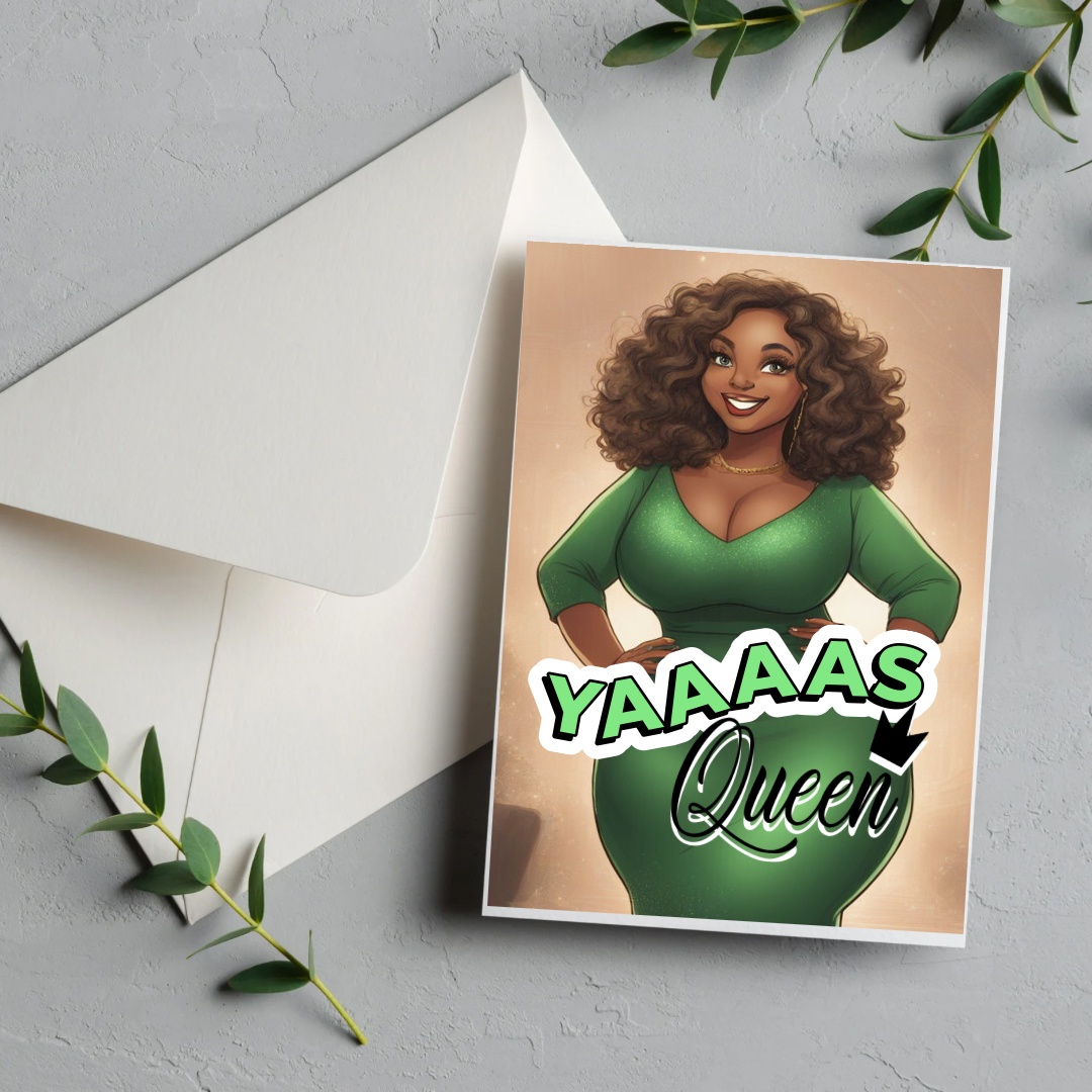 Sista Vibes Melanin greeting cards (blank)- individual