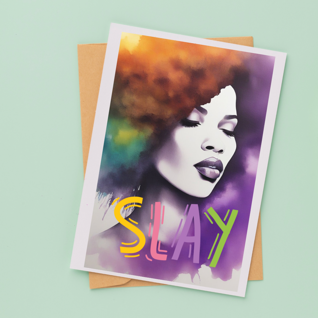Sista Vibes Melanin greeting cards (blank)- individual