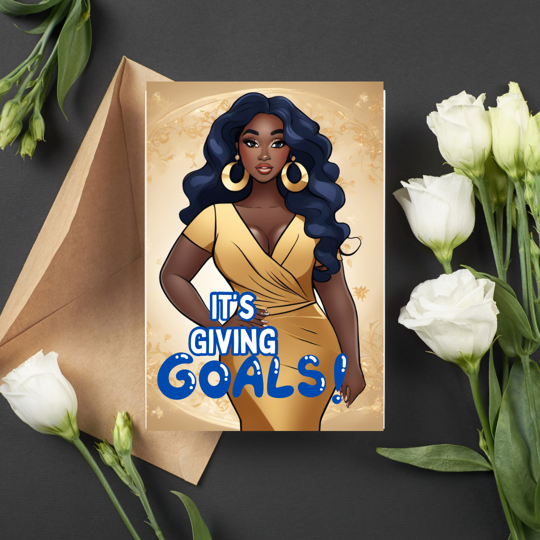 Sista Vibes Melanin greeting cards (blank)- individual