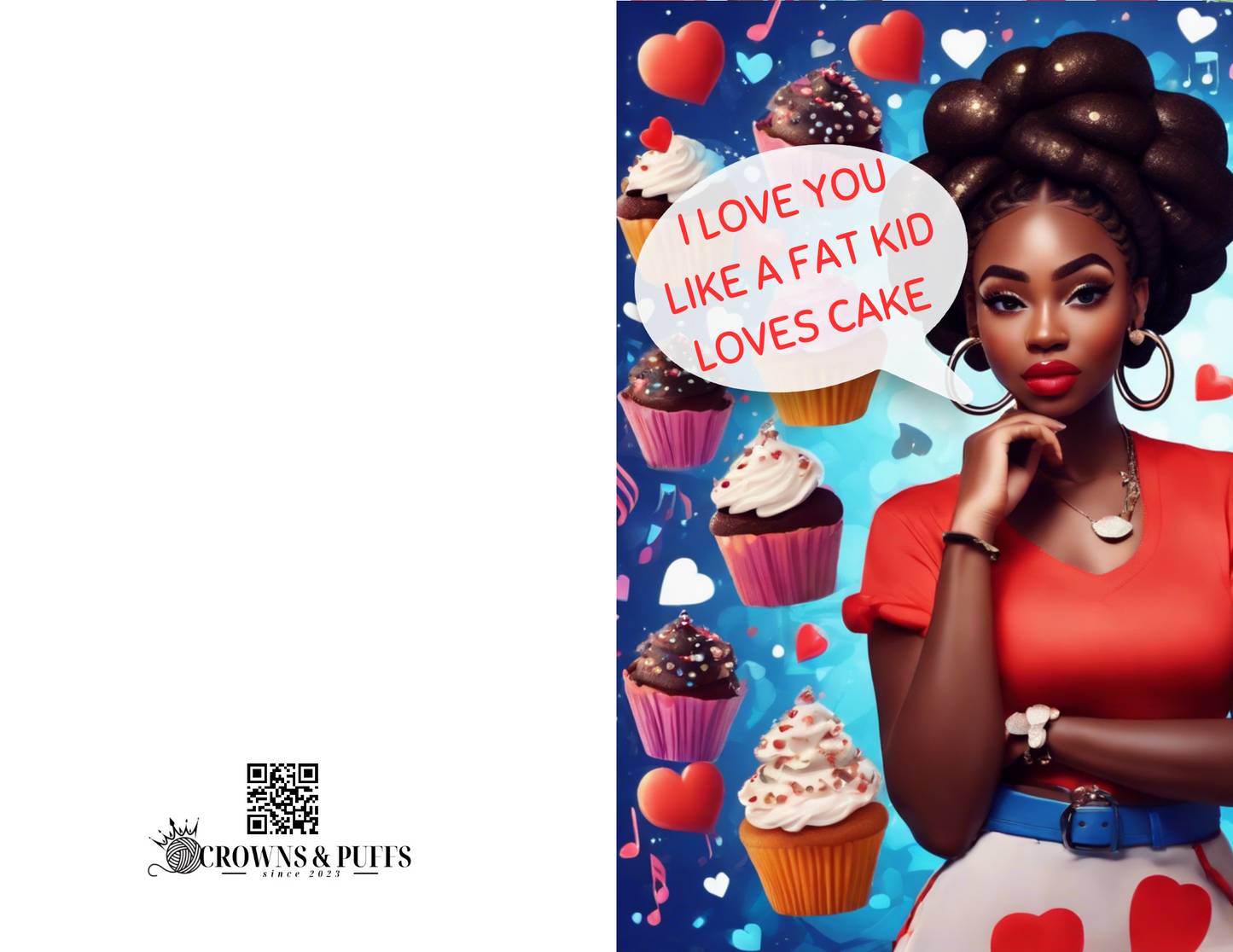 Valentine cards bundle, African American greeting cards