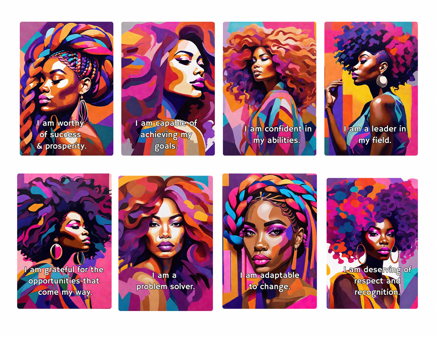 Affirmation cards for women-24 cards