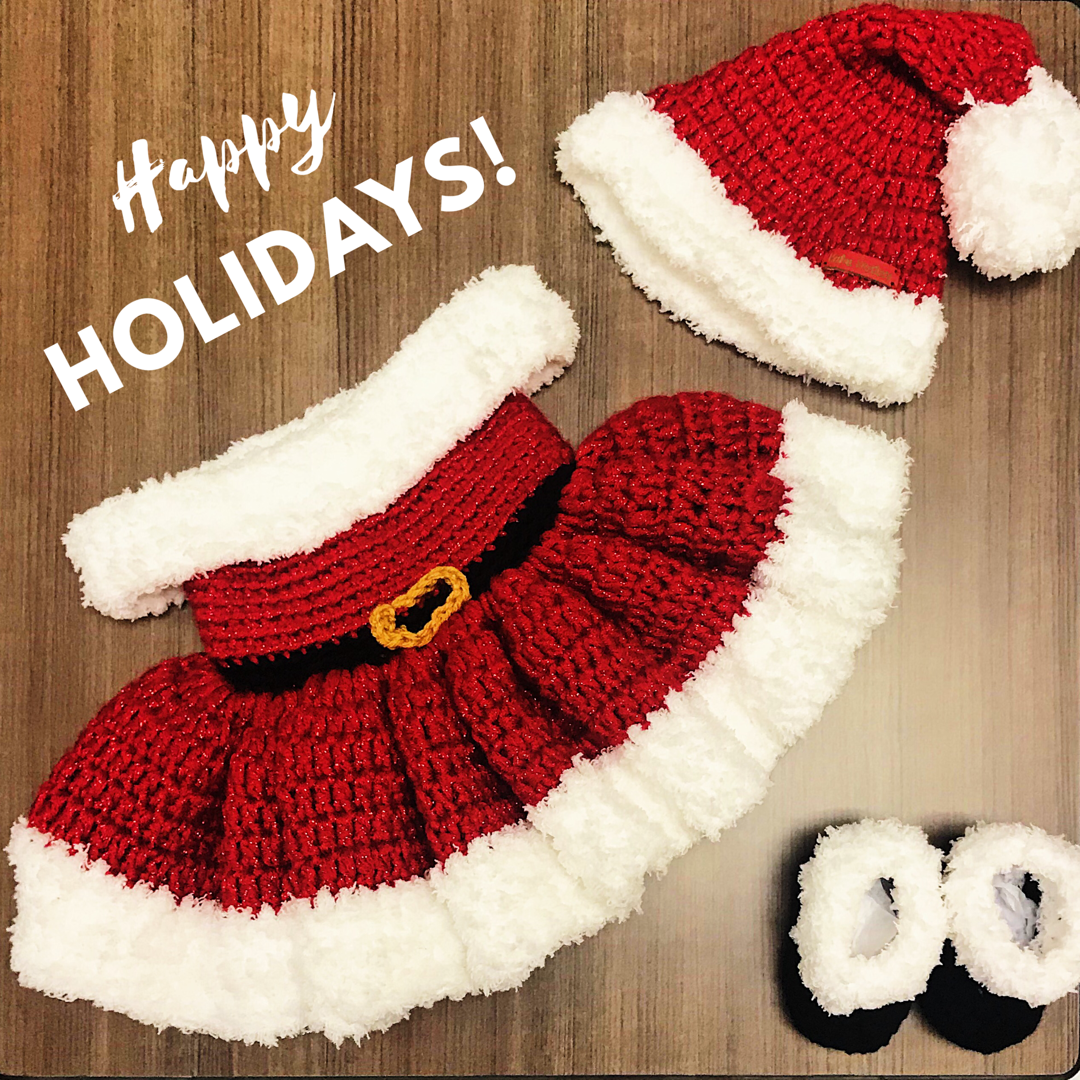Custom Adult Santa Baby Dress & Hat