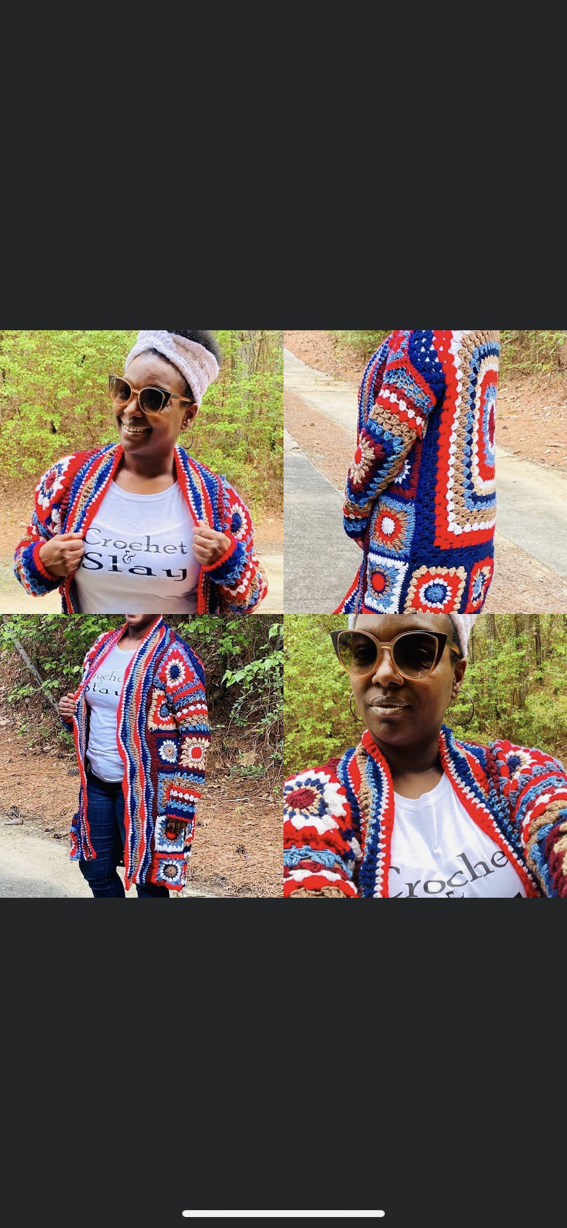 Granny squarin’ cardigan