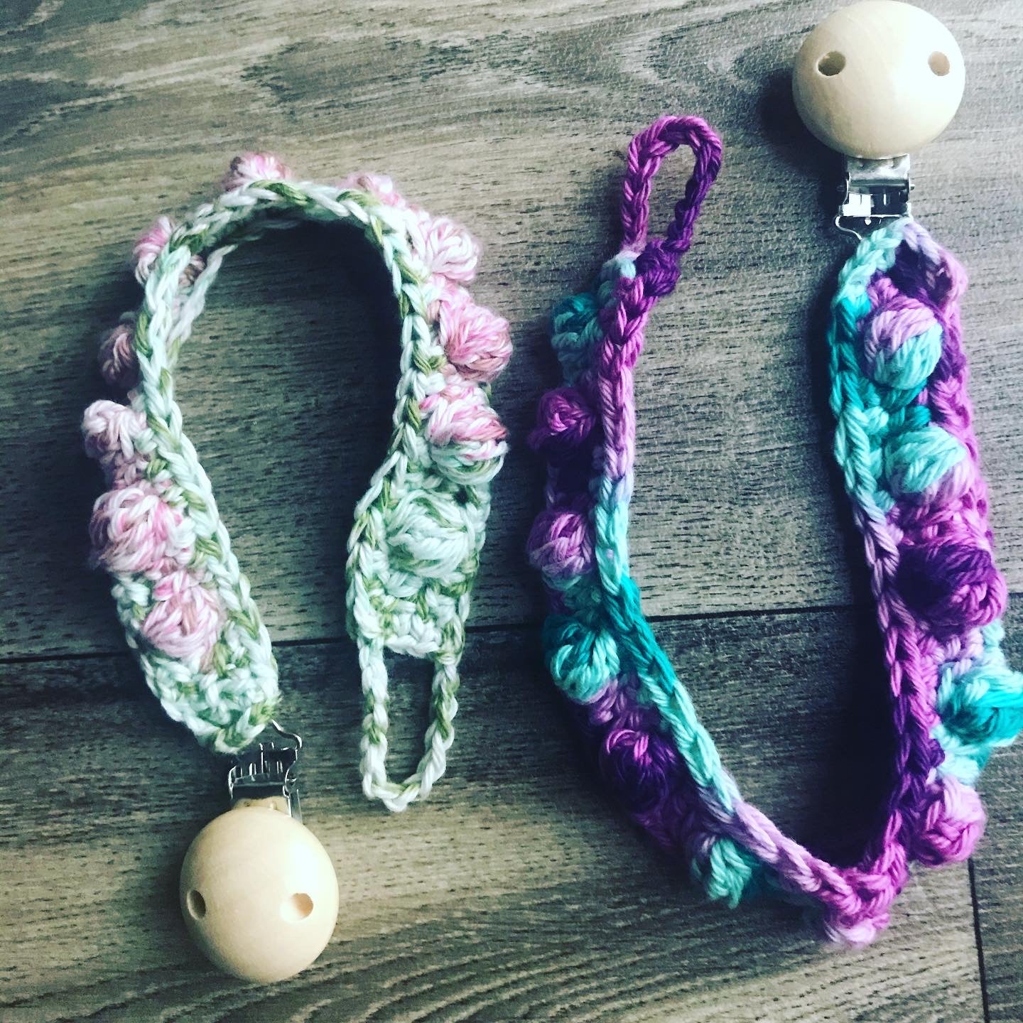 Pacifier clip, 100% cotton