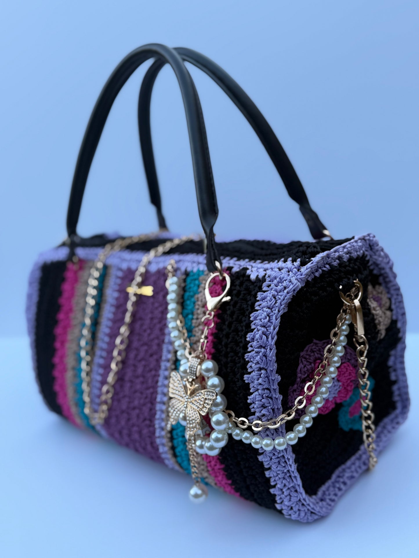 Luxury Crochet Duffle Bag
