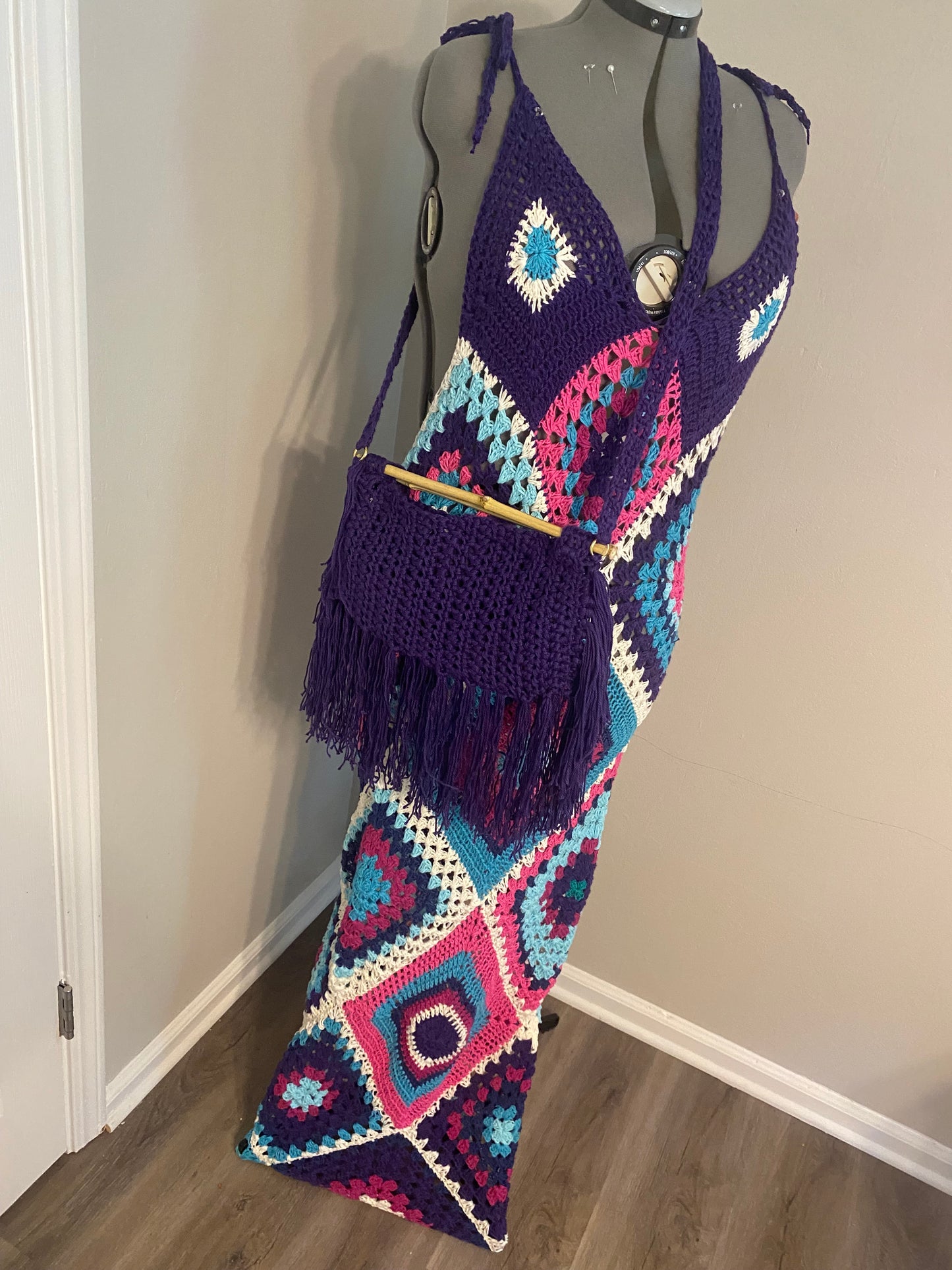 Pattern- Granny Squarin’ Maxi Dress