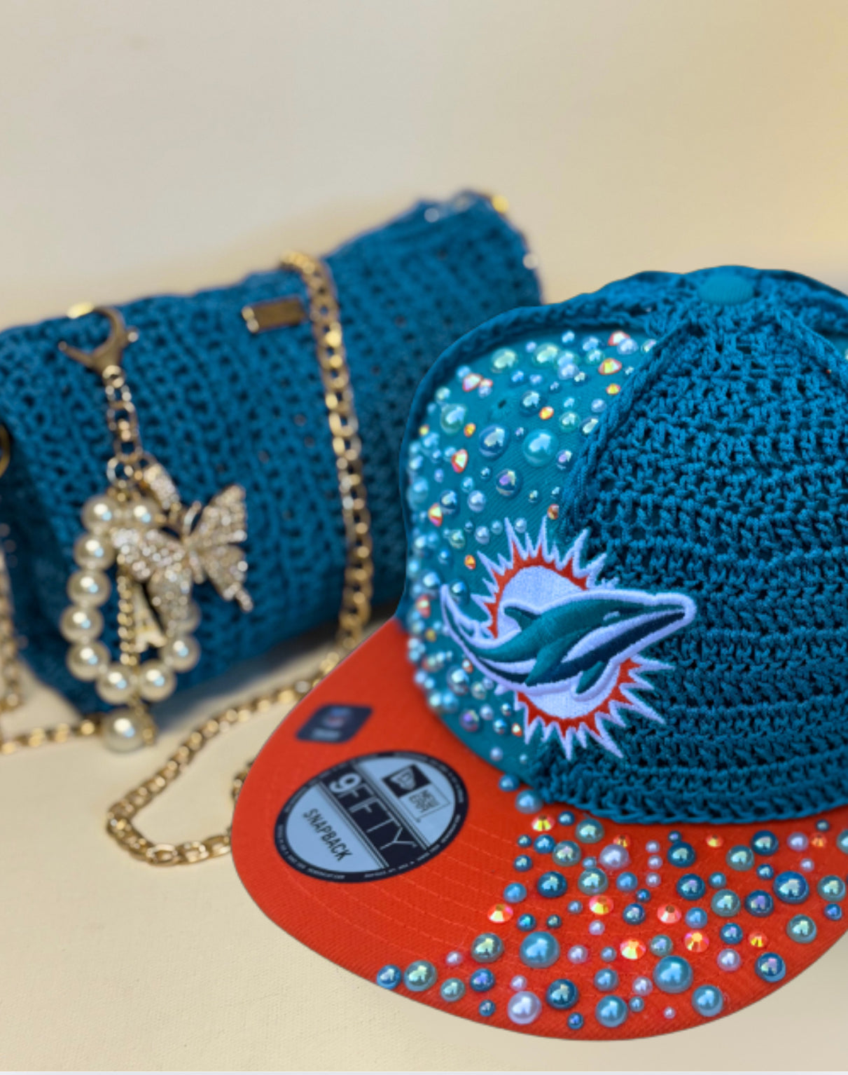 So fly Sparkle cap & crossbody Mini Bag