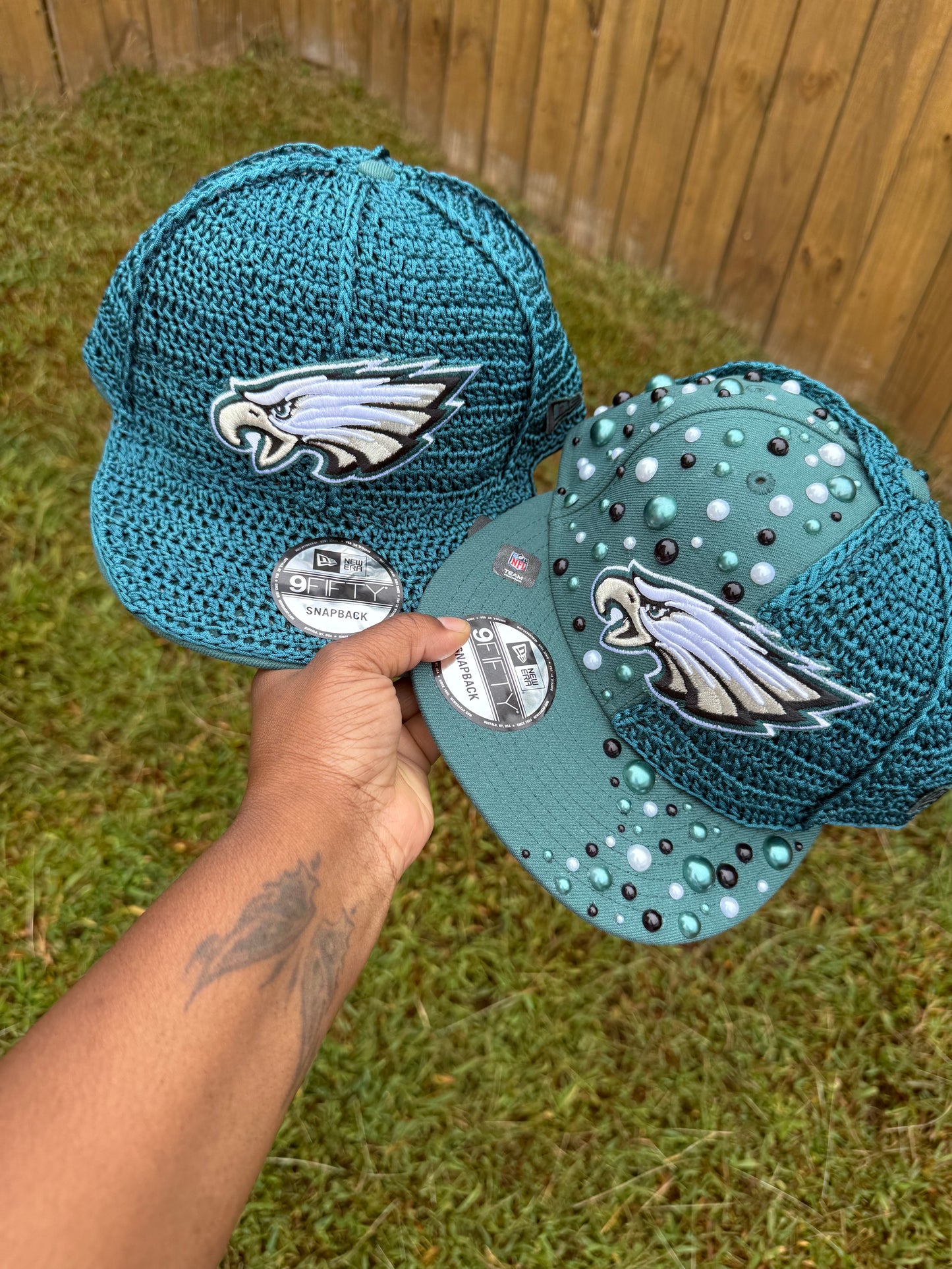 So Fly Crochet Team Sparkle caps