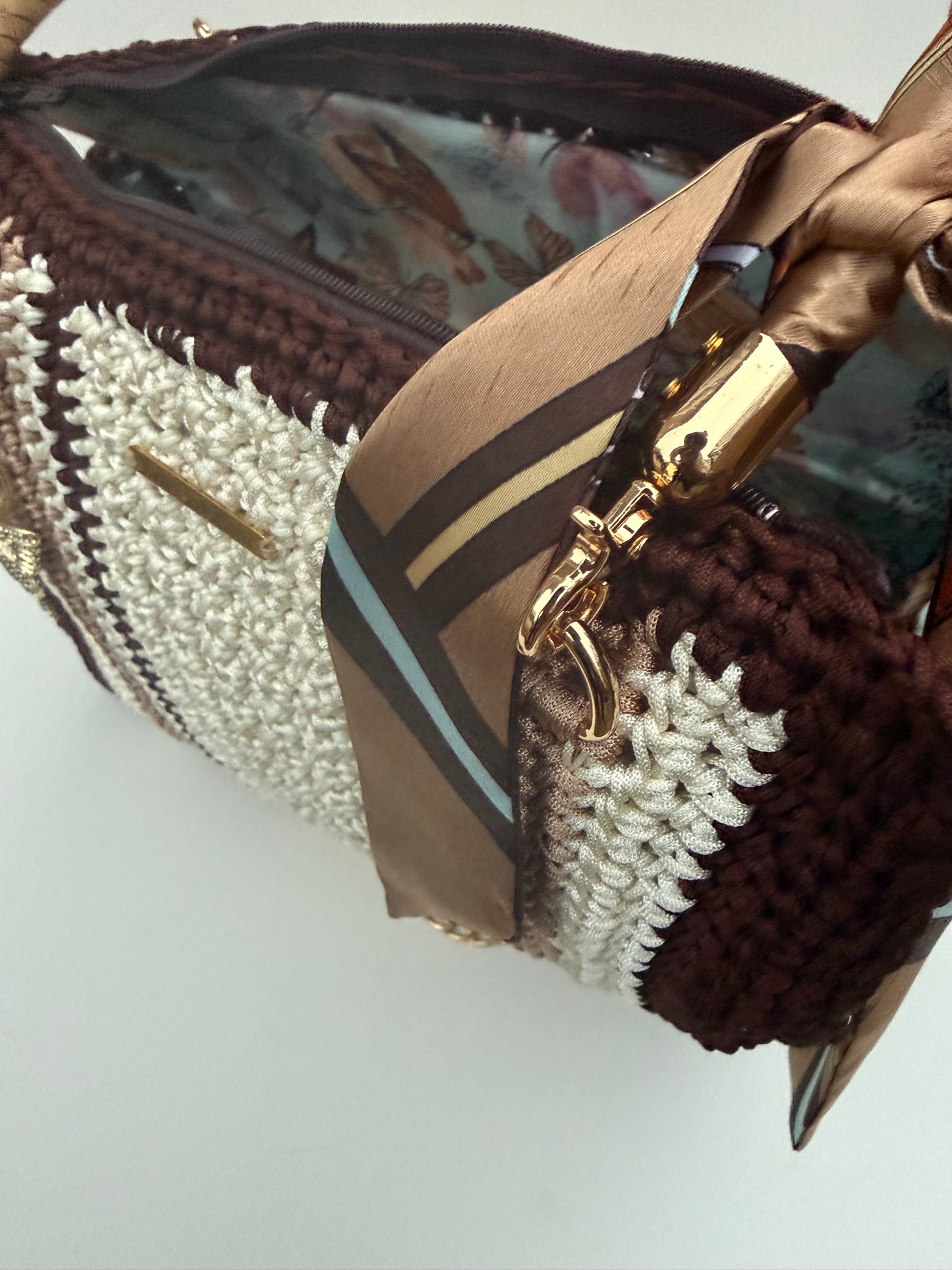 Ombré Crochet Tote Bag