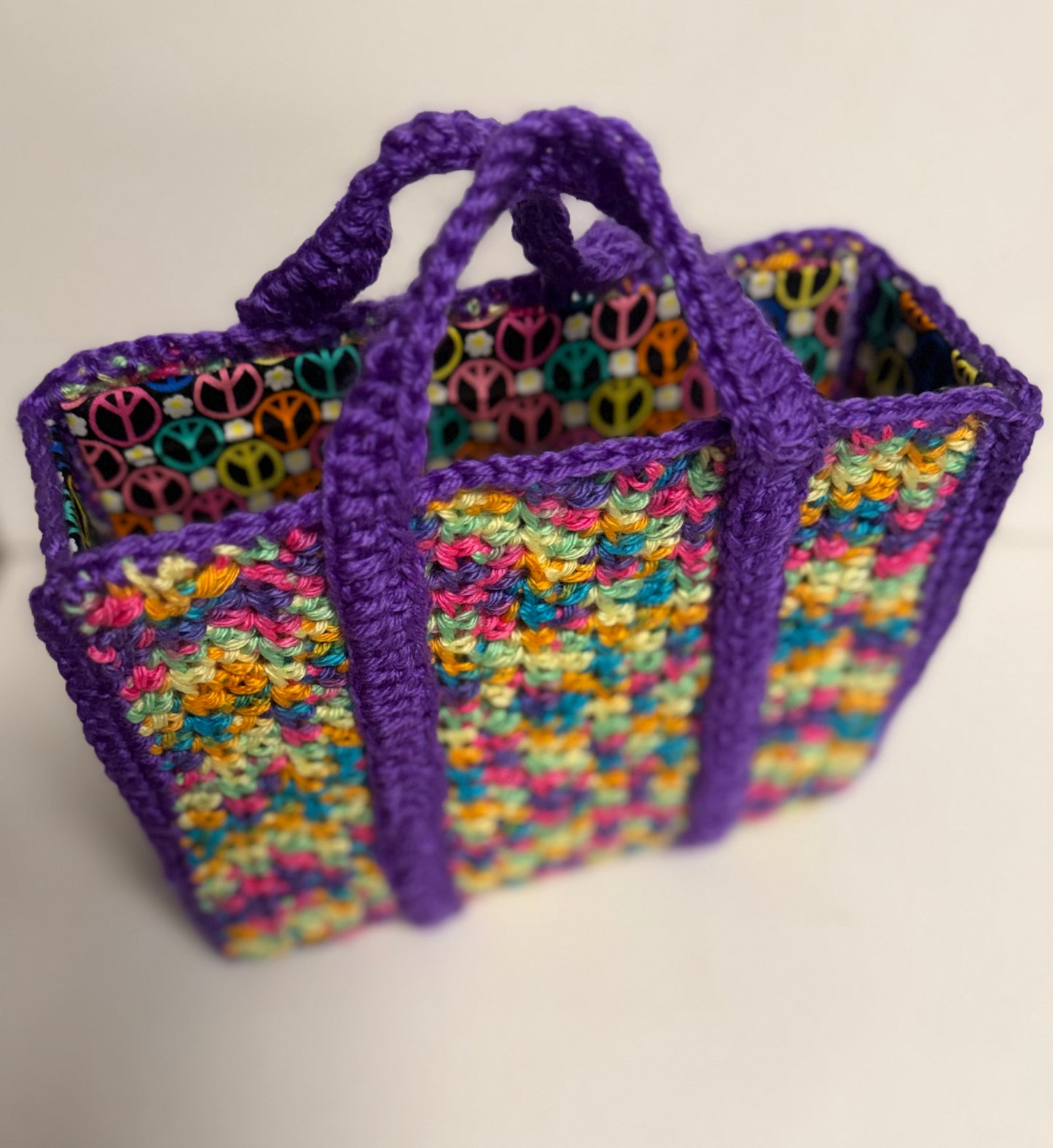 Pattern- Purple Pebbles Tote bag