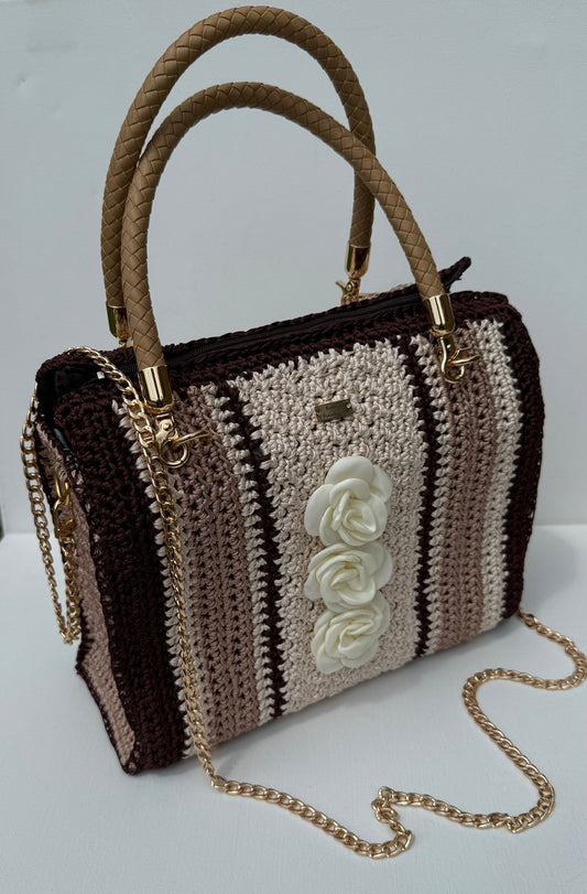 Ombré Crochet Tote Bag