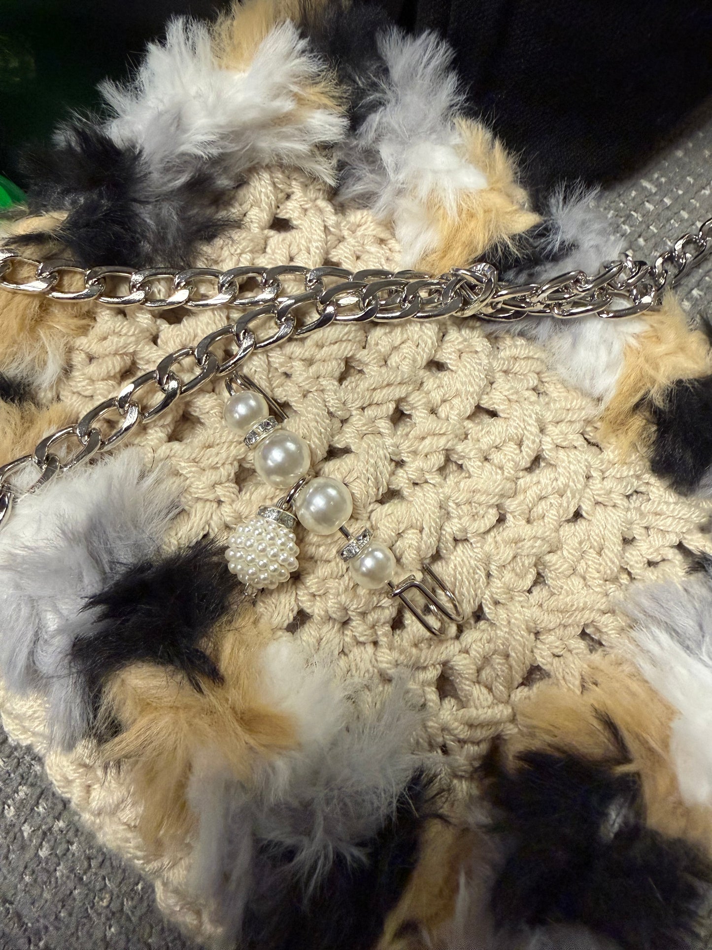 Pattern- Teddy Bear Beret & micro bag