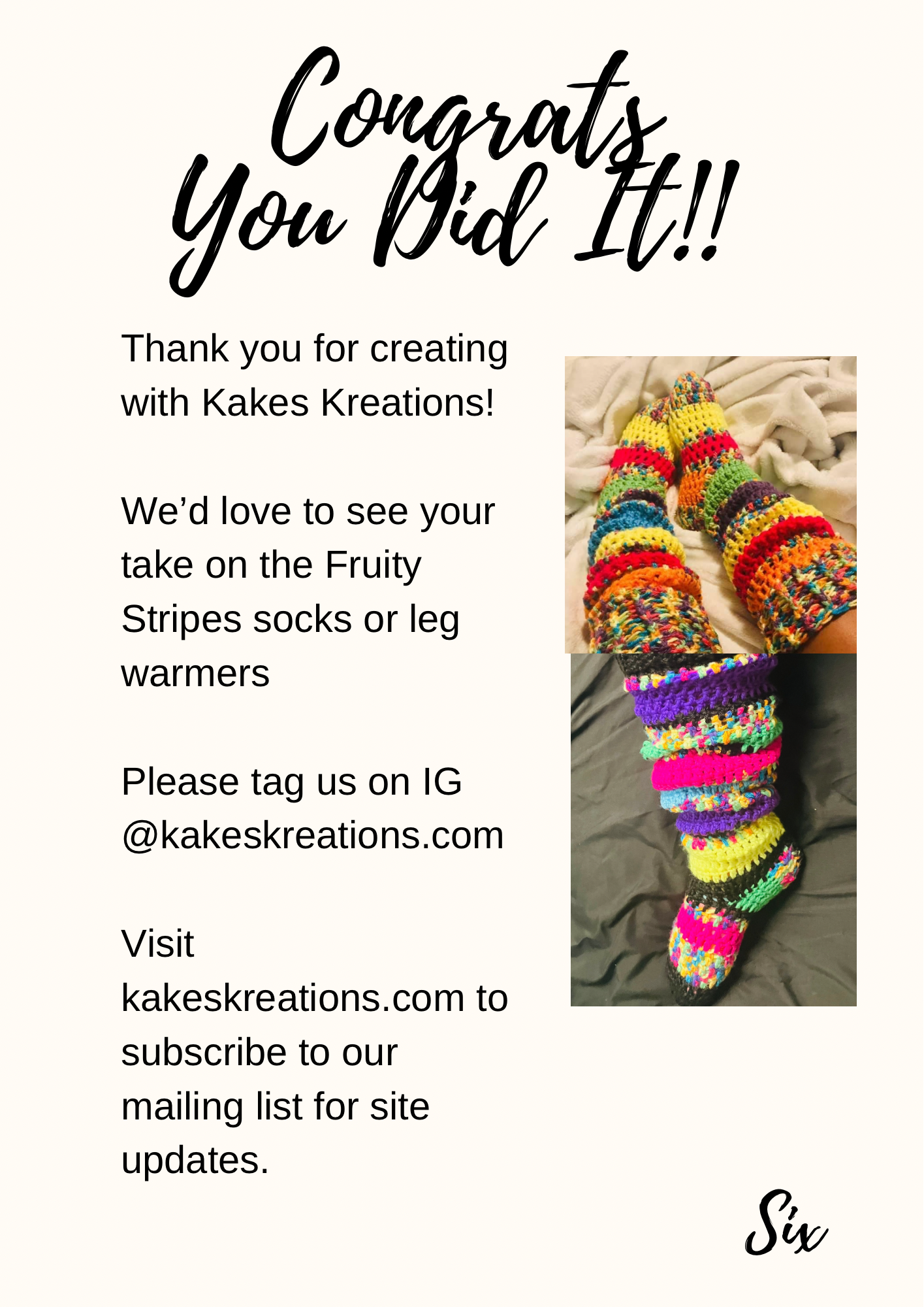 Pattern- Fruity Stripes socks
